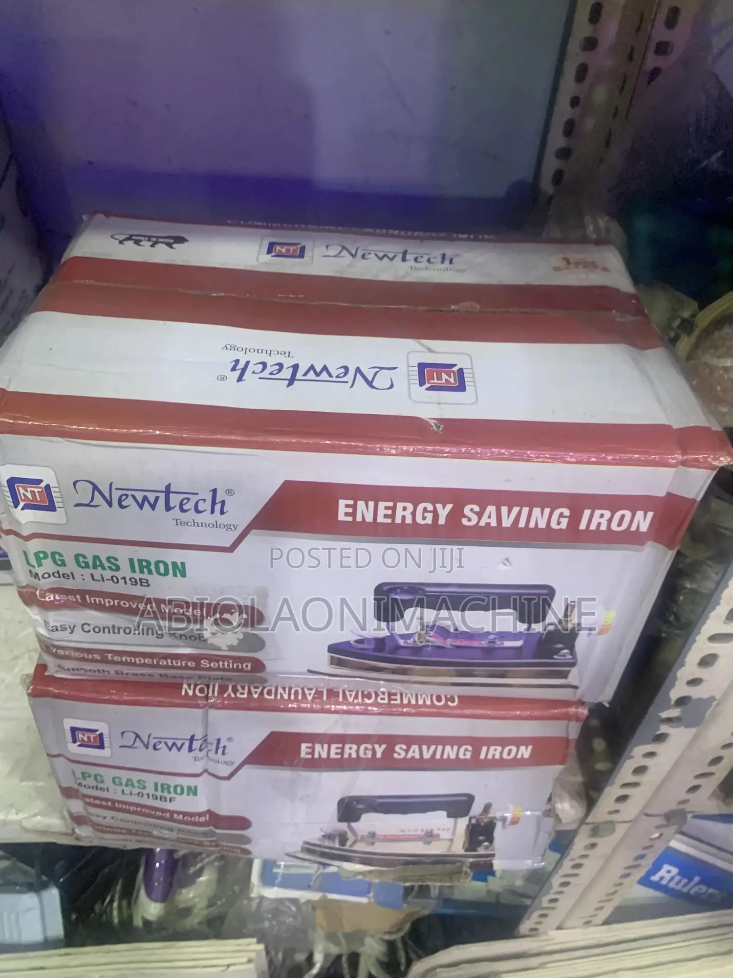 Newtech LPG Gas Iron With Free Cylinder Electricity-Free