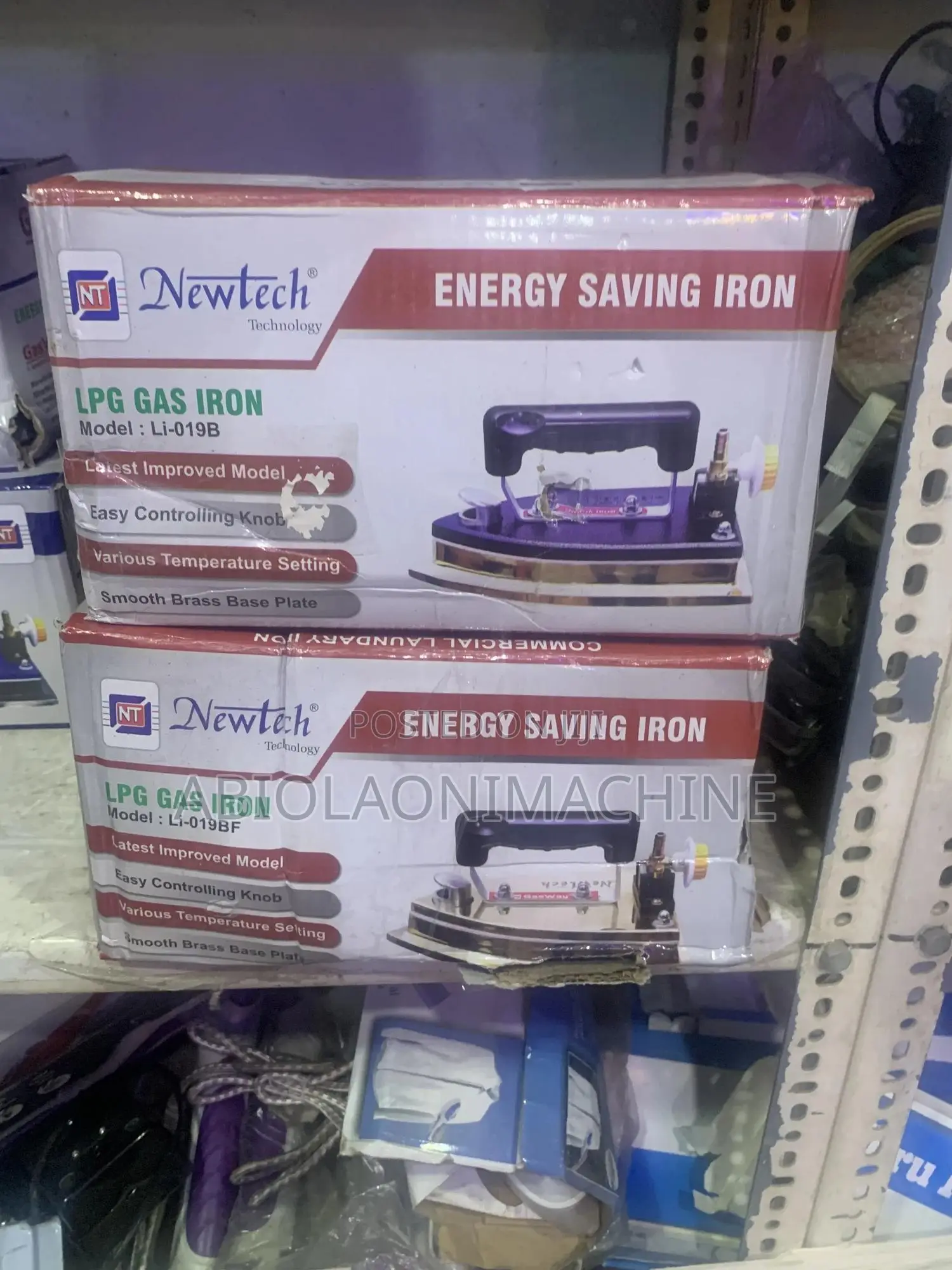 Newtech LPG Gas Iron With Free Cylinder Electricity-Free
