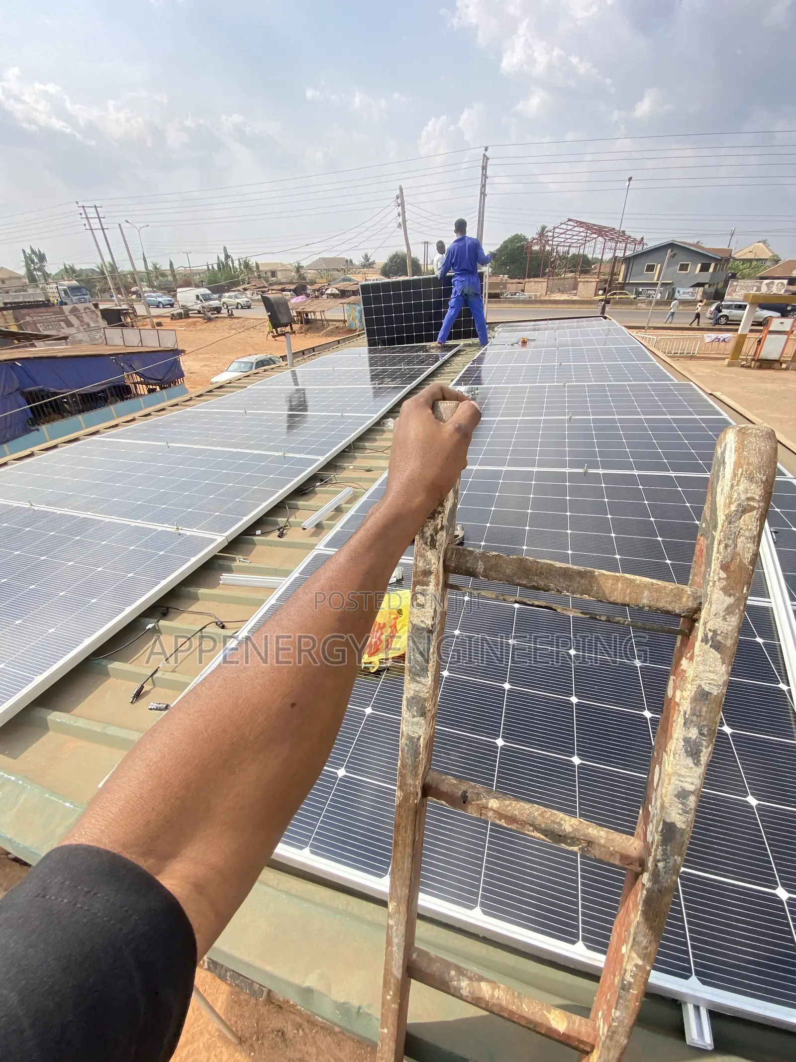 Petrol Station on Solar 10kva Paired With 15kwh
