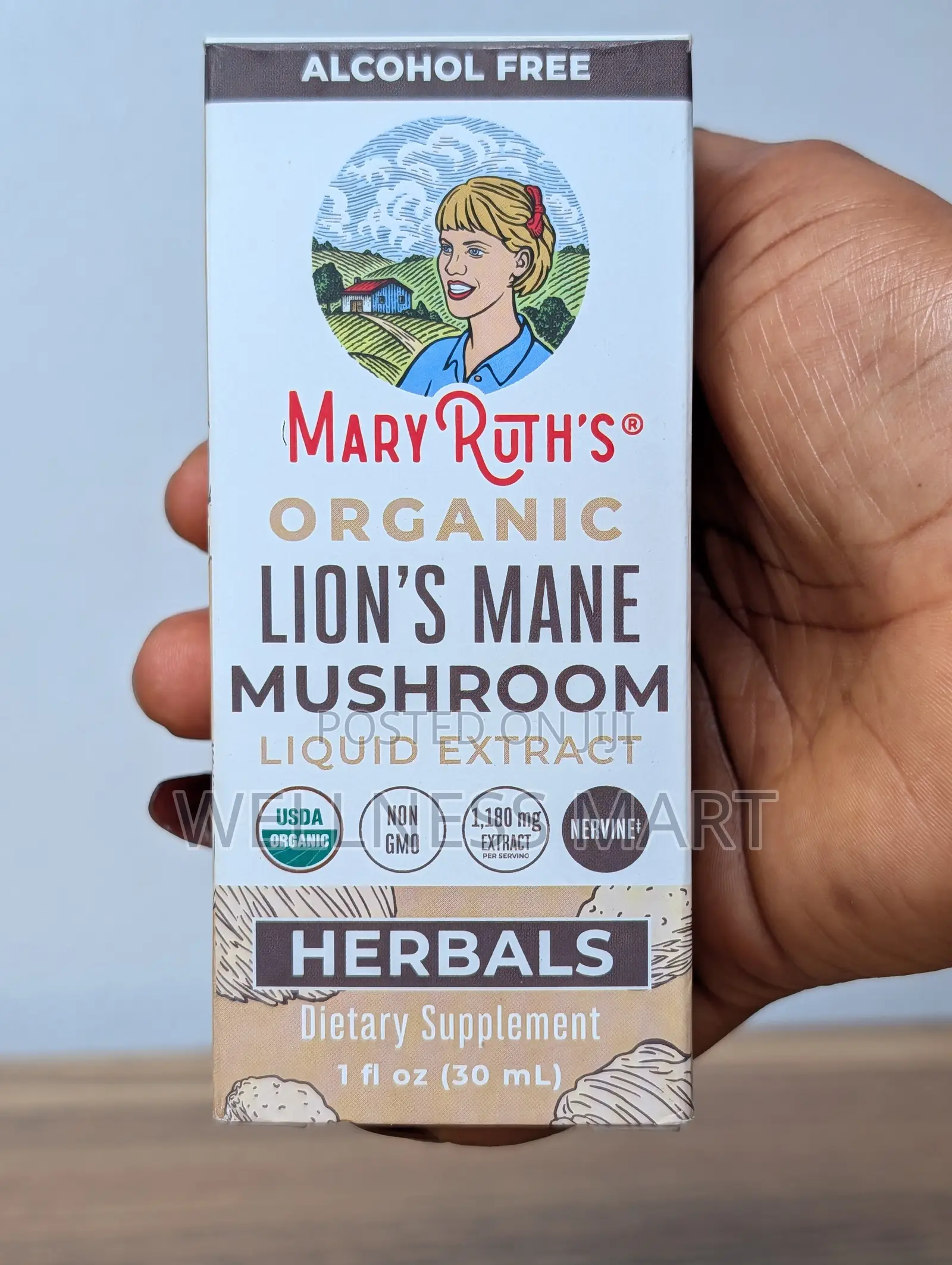 Maryruth Organic Lion's Mane Mushroom Drops - Brain Focus