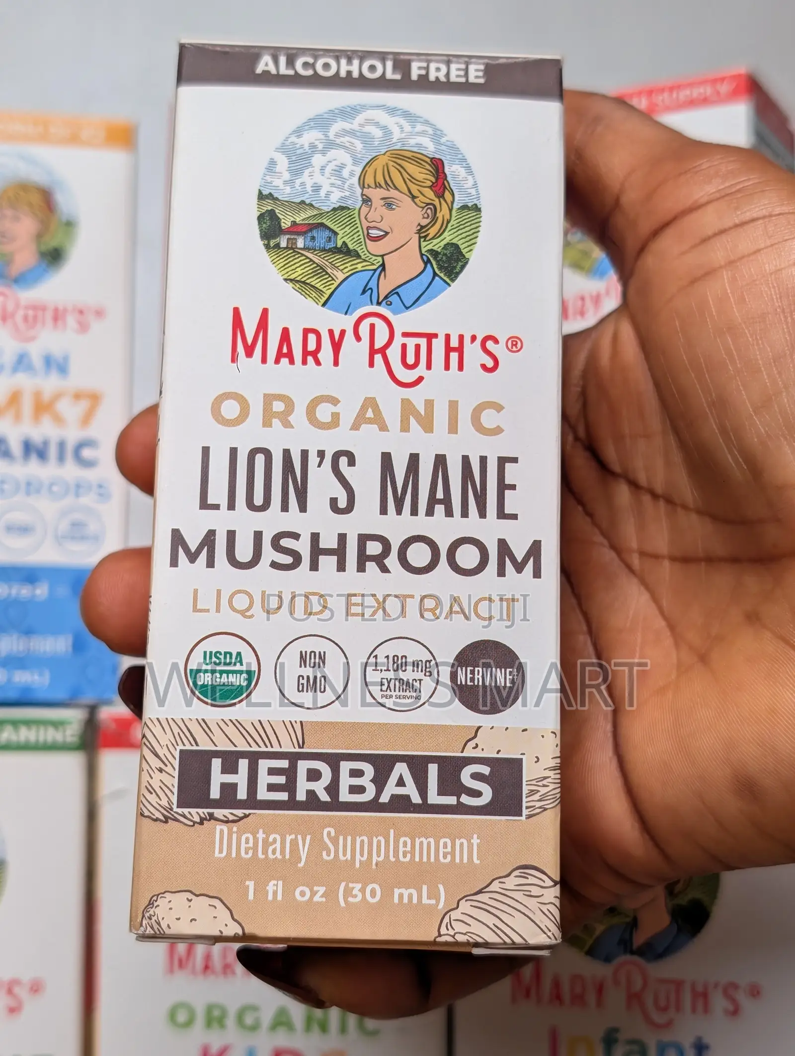 Maryruth Organic Lion's Mane Mushroom Drops - Brain Focus