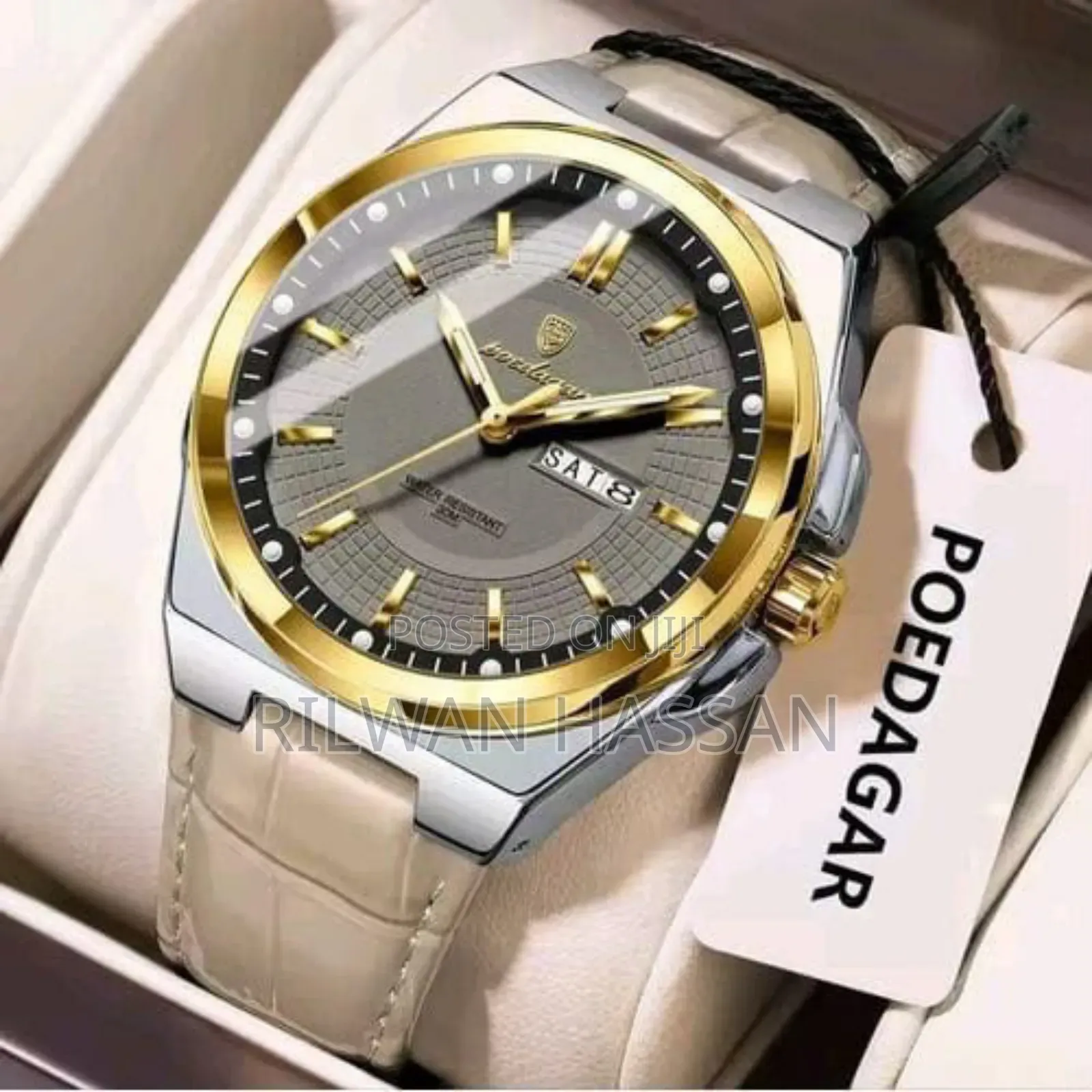 Poedagar Genuine Leather Watch