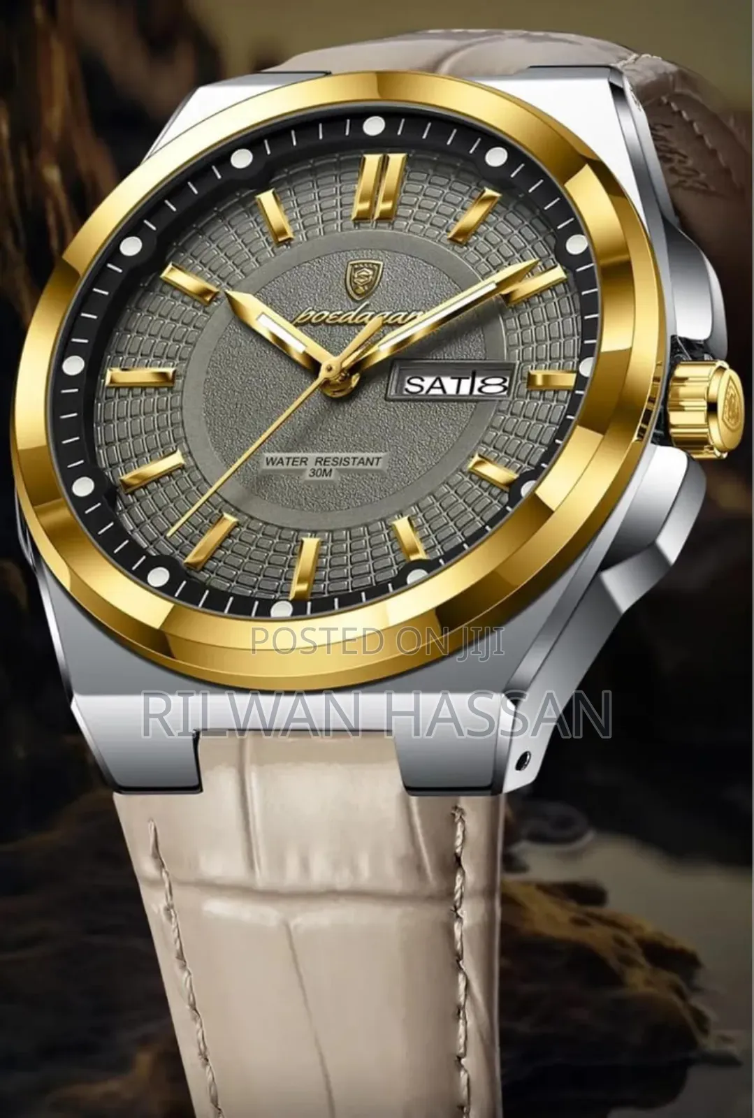 Poedagar Genuine Leather Watch