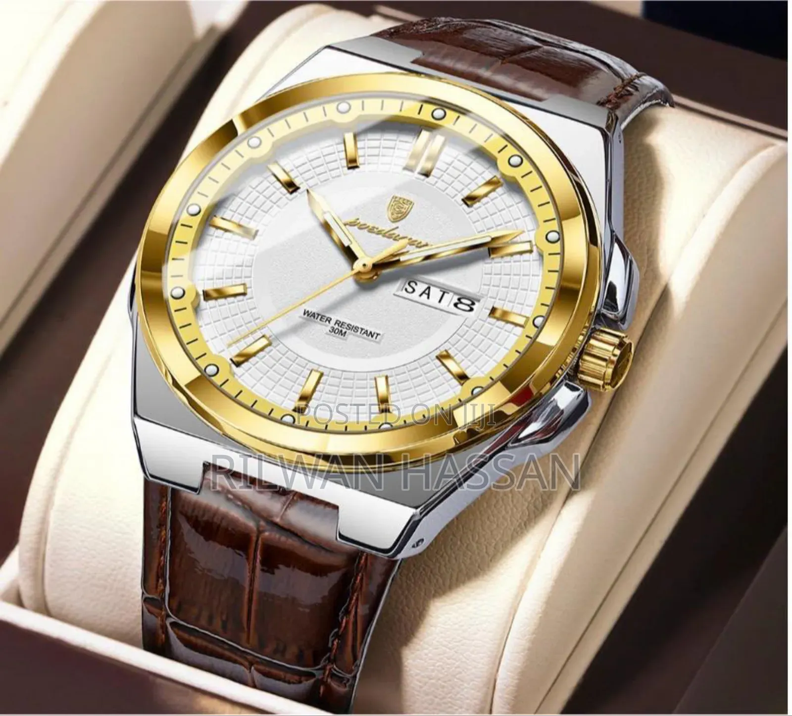 Poedagar Genuine Leather Watch