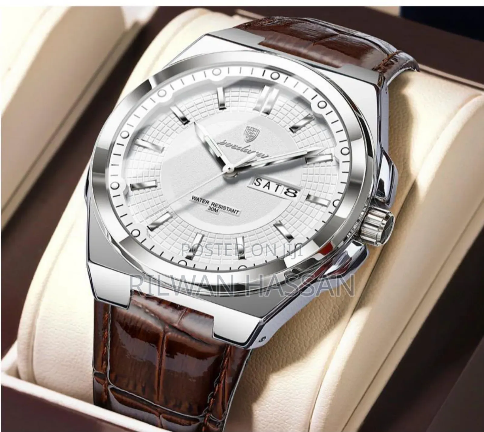 Poedagar Genuine Leather Watch