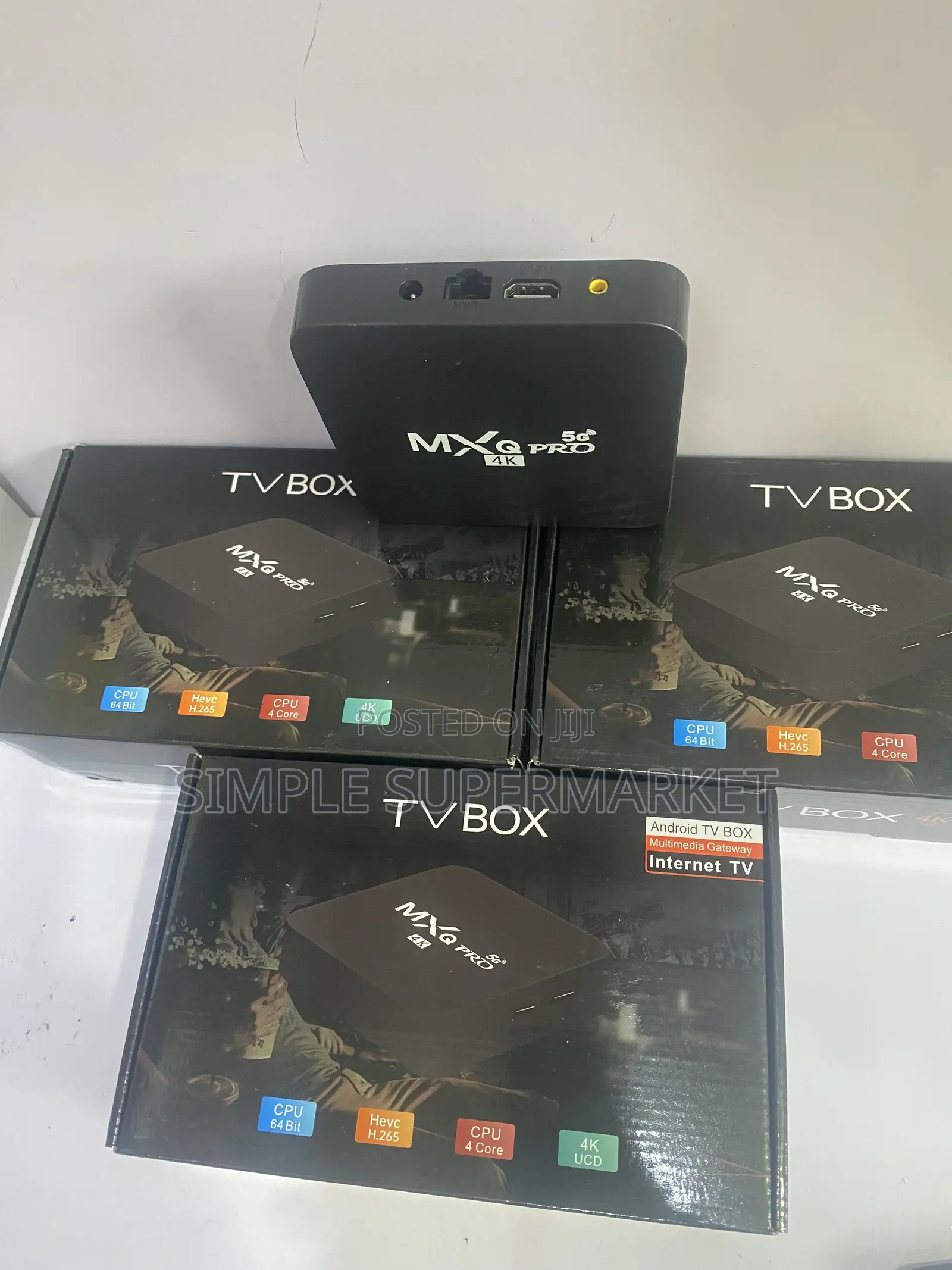 MXQ TV Box 5g Compatible With Netflix and Amazon Prime Video