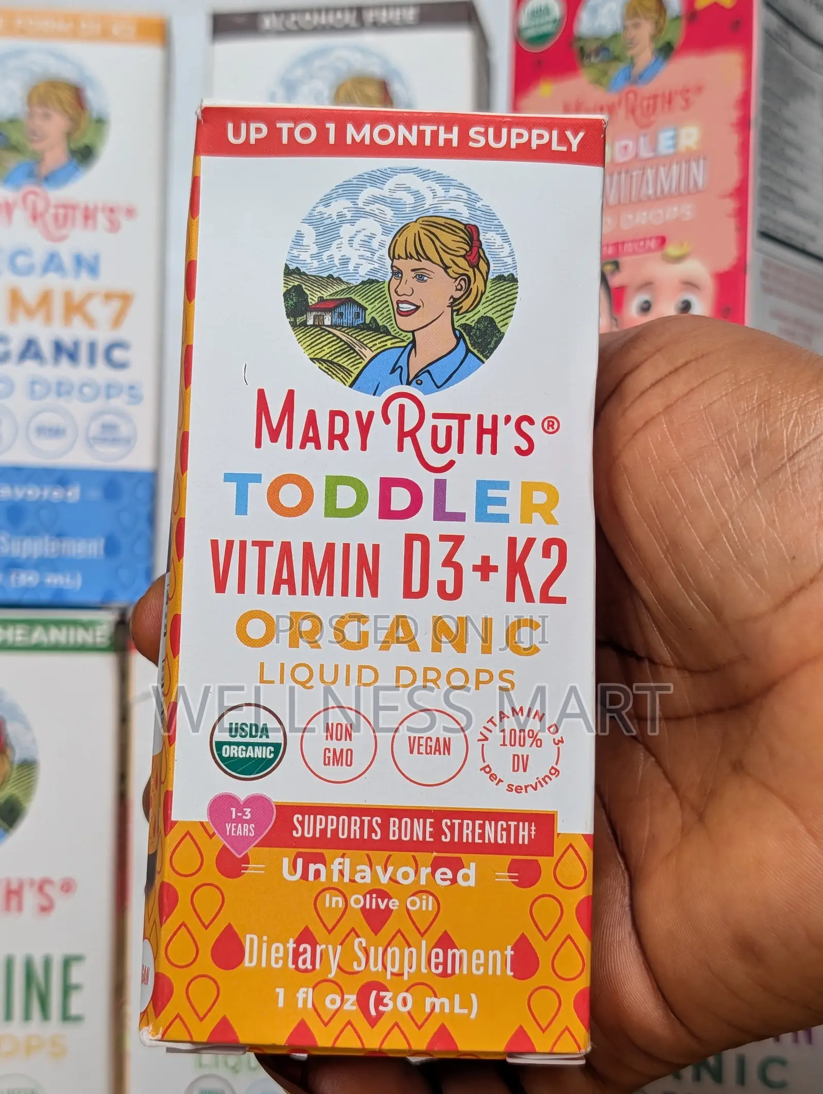 Maryruth Toddler Vitamin D3 + Drops - Strong Bones 1-3yrs