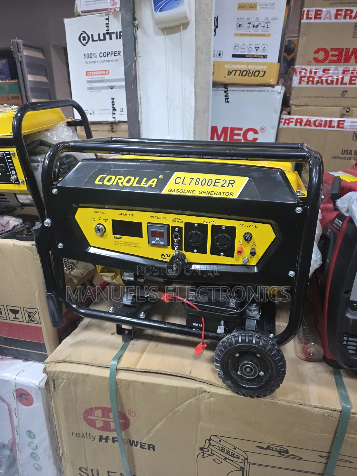 Original Corolla Remote Control Petrol Generator 4.5kva 100%Copper Coi