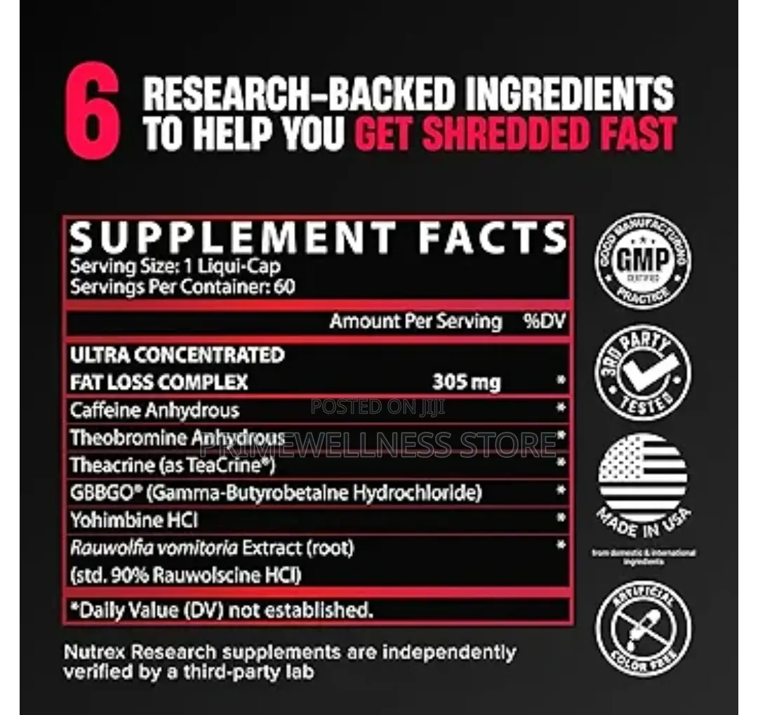 Lipo6 Black Ultra Concentrate 60 Liquid Capsules