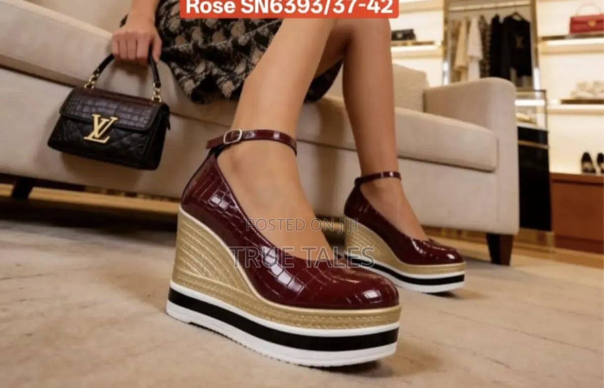 High Chunky Wedge Platform Shoes Sizes 37 to 42