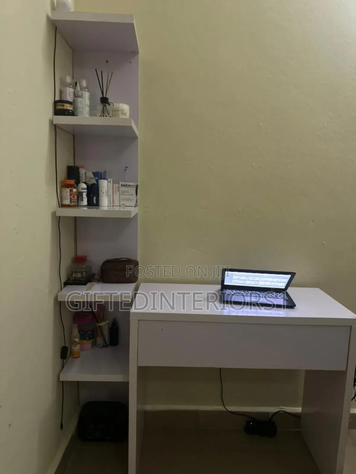Simple Classy Dresser With Side Shelves