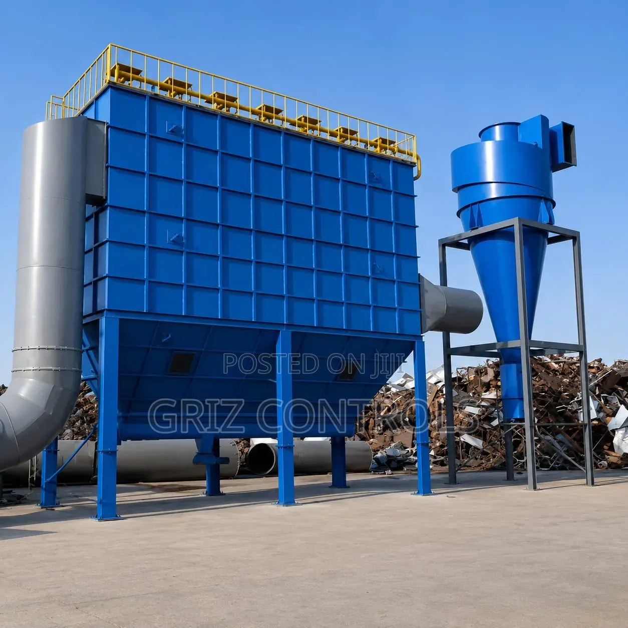 Griz Controls Pulse Bag Dust Collector | Baghouse Dust Collector