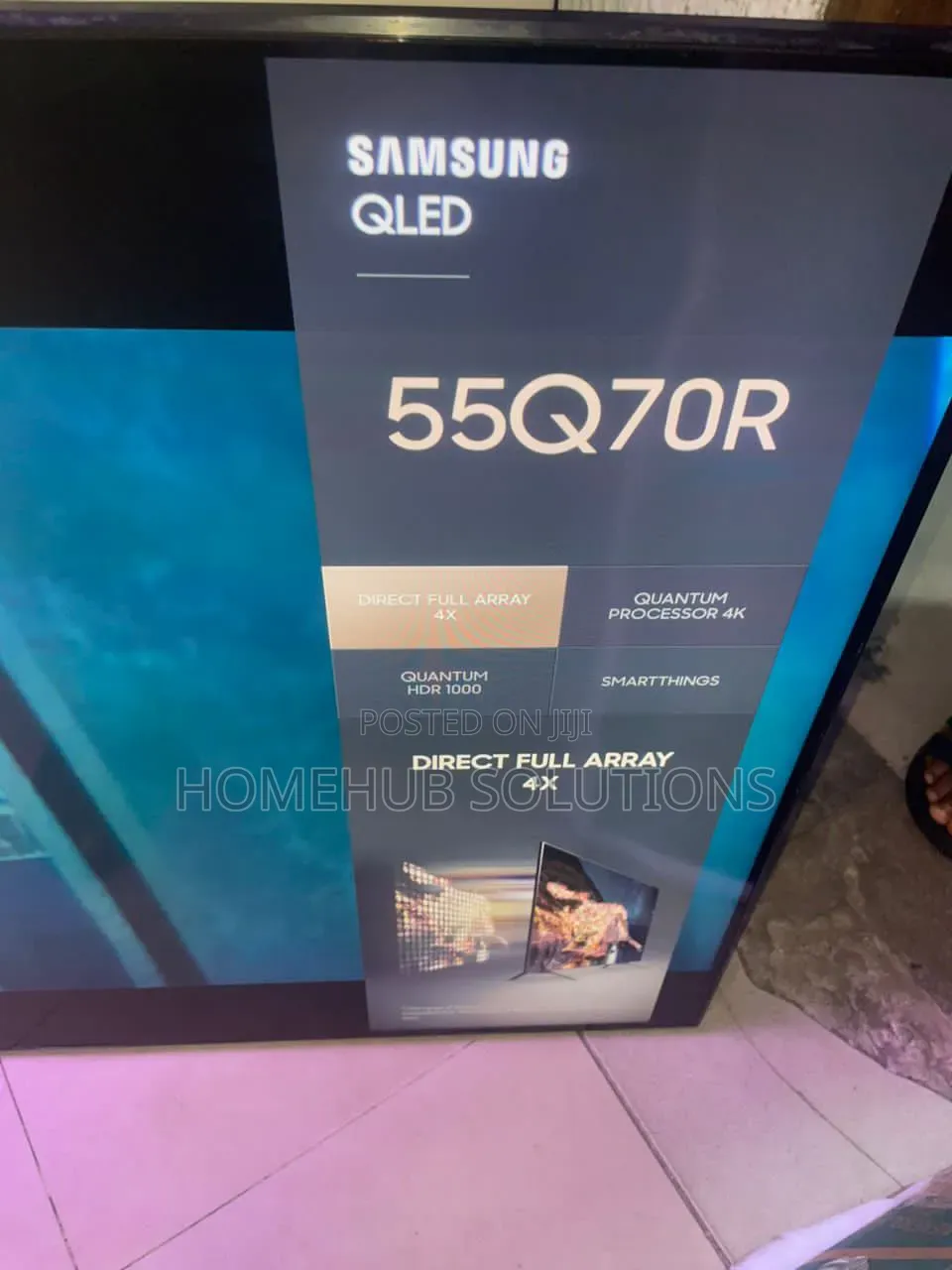 55 Inches Samsung Qled Smart Tv Air Slim With Original Remote
