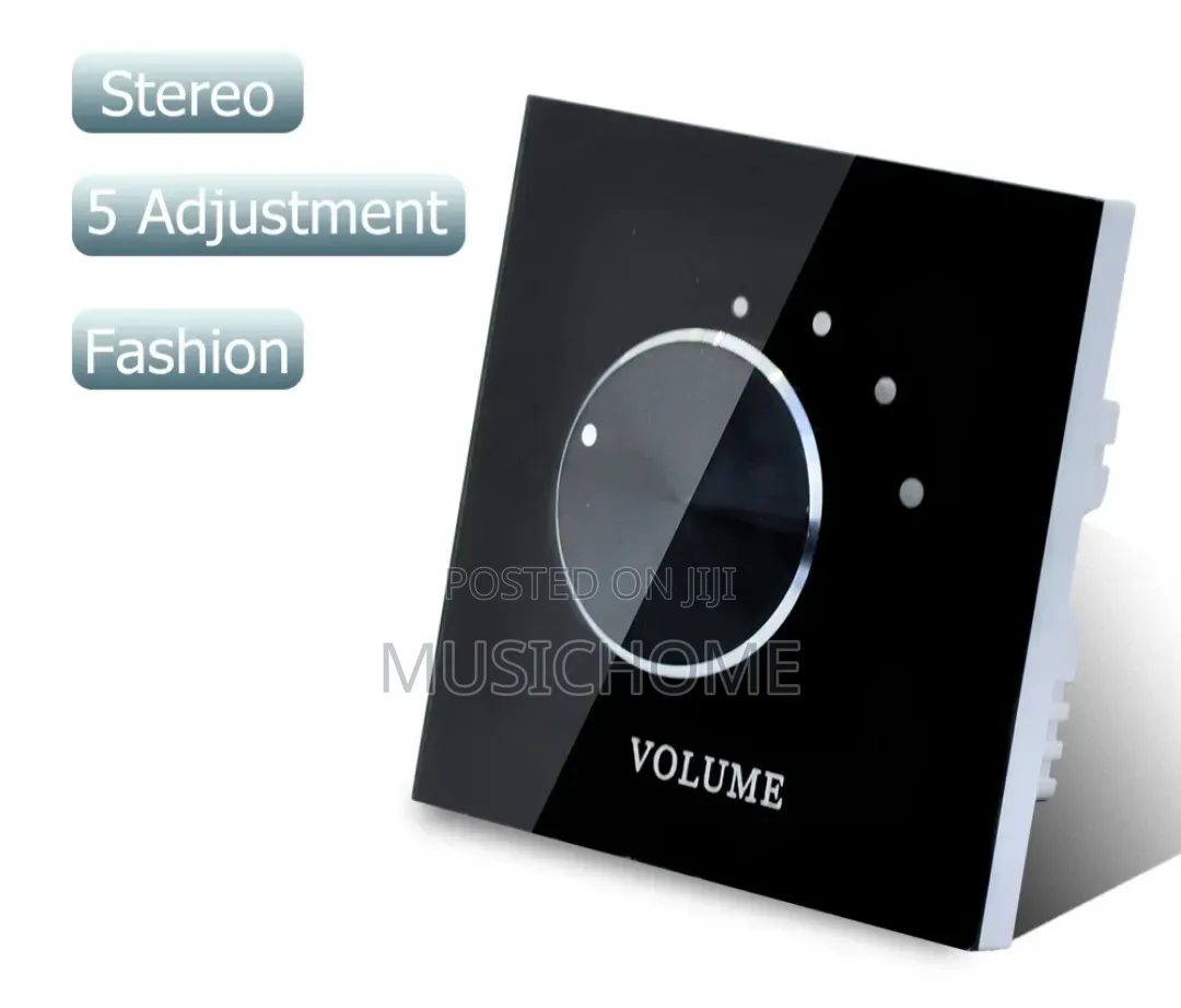 Black Volume Control for Ceiling and Wall Speakers