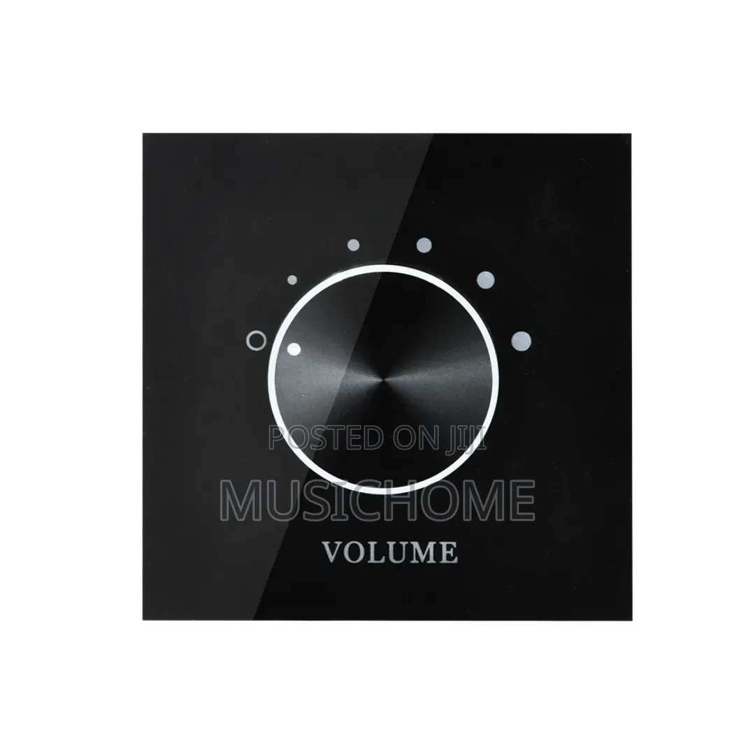 Black Volume Control for Ceiling and Wall Speakers