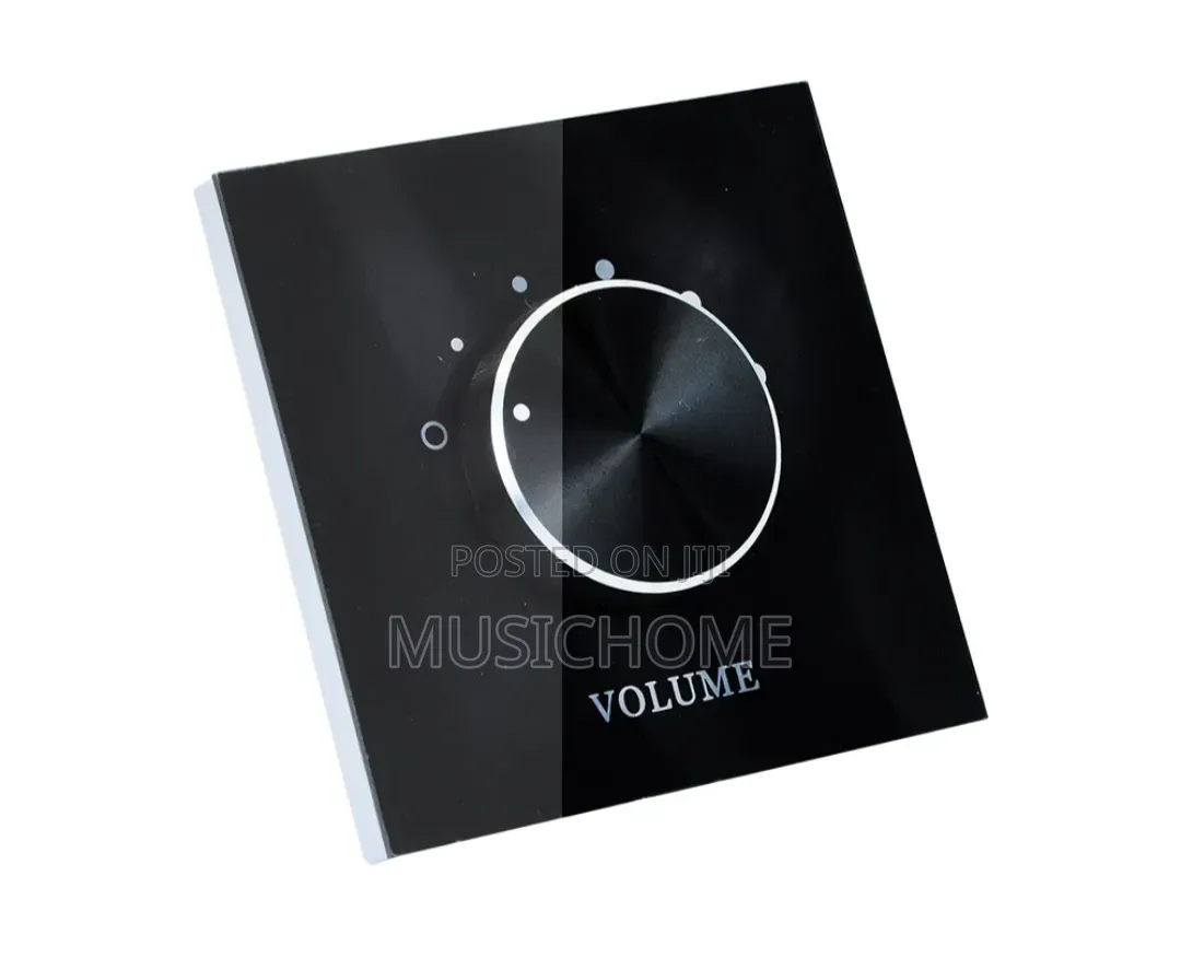 Black Volume Control for Ceiling and Wall Speakers