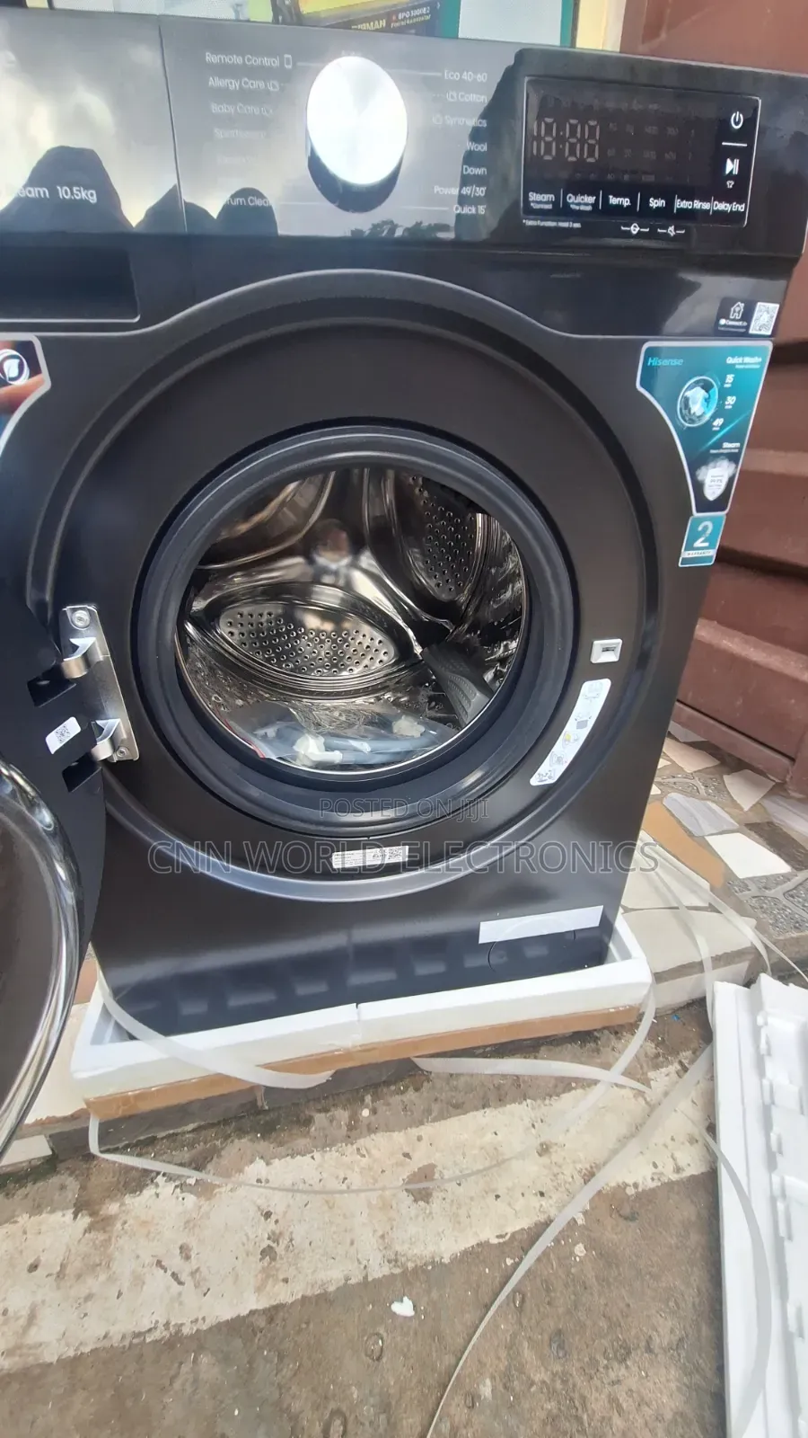 New Hisense 10.5kg Front Load Washing Machine (Wash and Spinning)