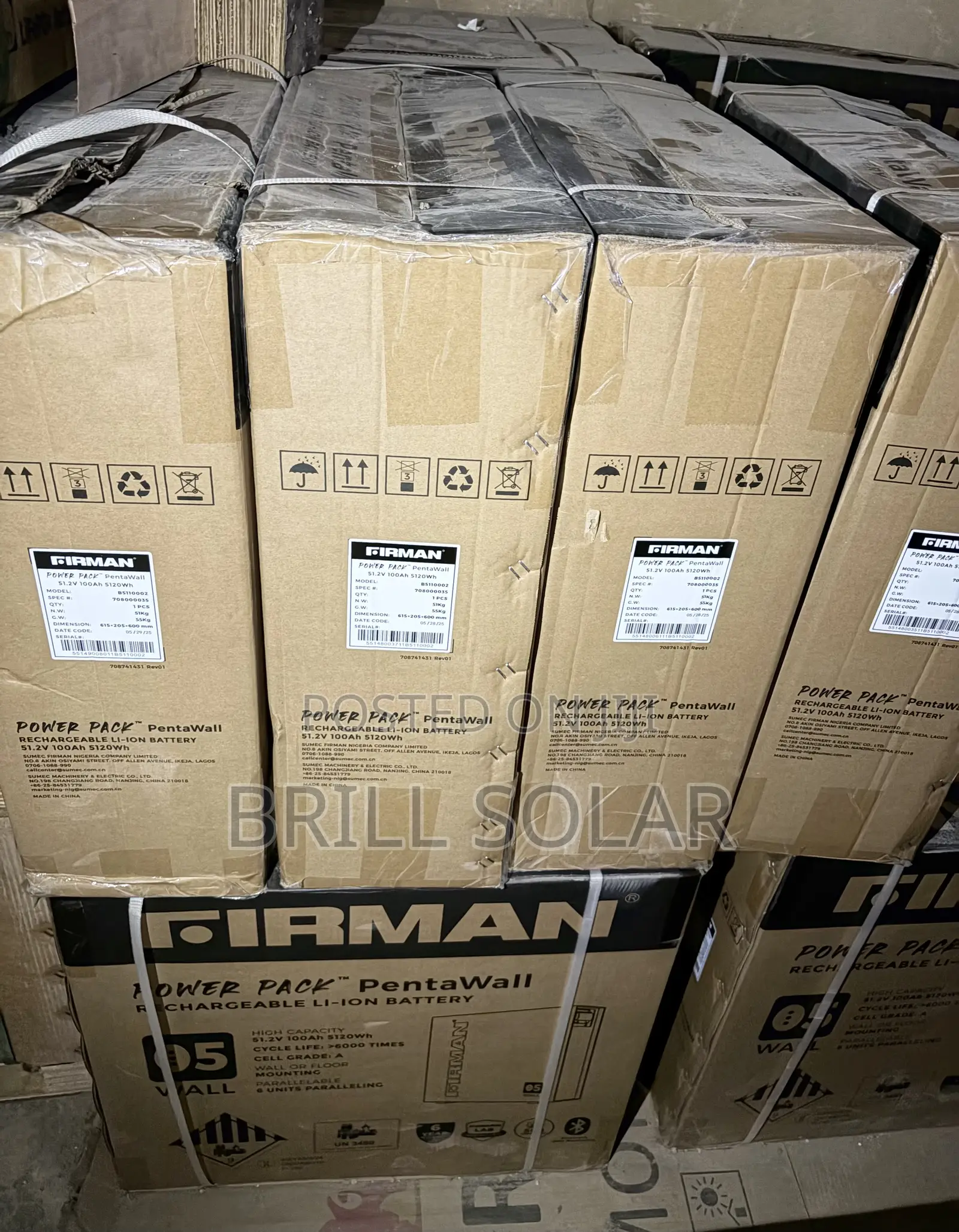 5kwh-51.2v Firman Solar Lithium Battery