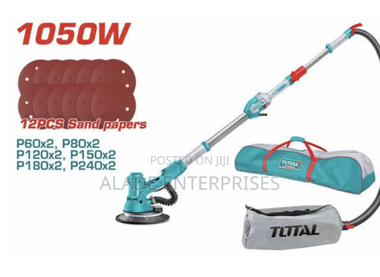 1050w Electric Drywall Sander – With Dust Collection System Sandpapers