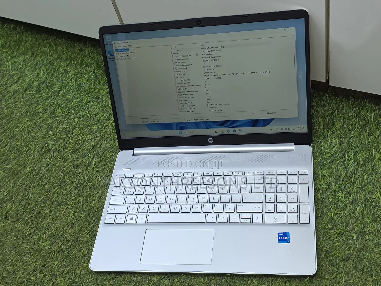 Laptop HP 15s 8GB Intel Core i7 SSD 256GB