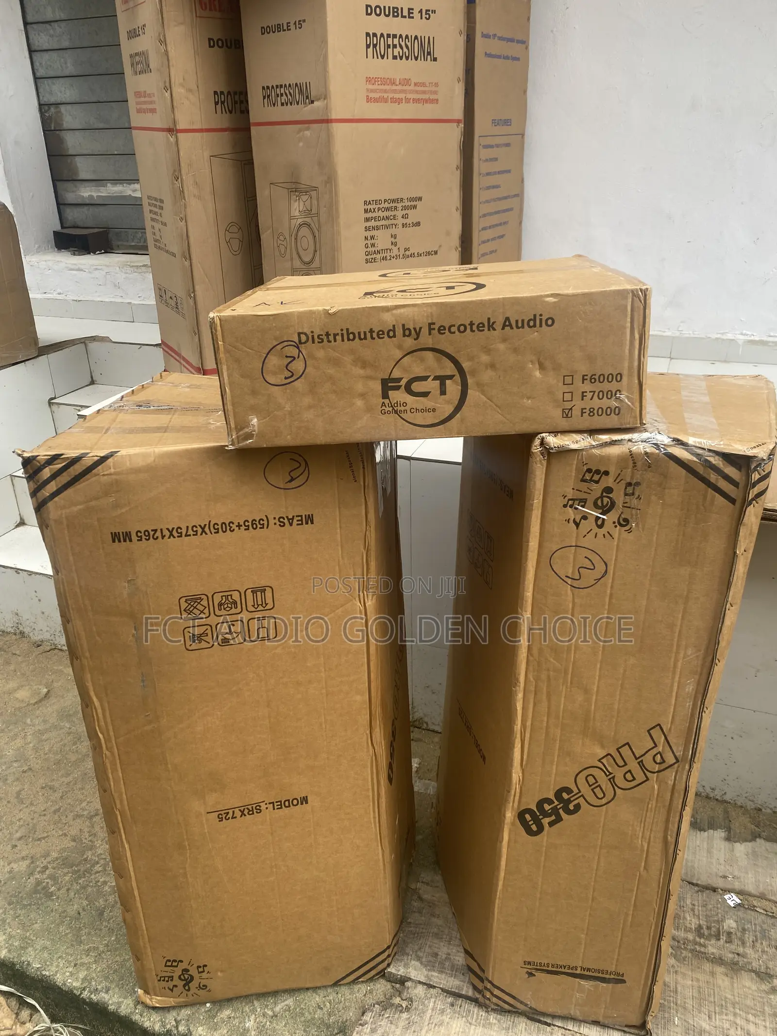 JBL Double Speaker With F C T Audio Amplifier