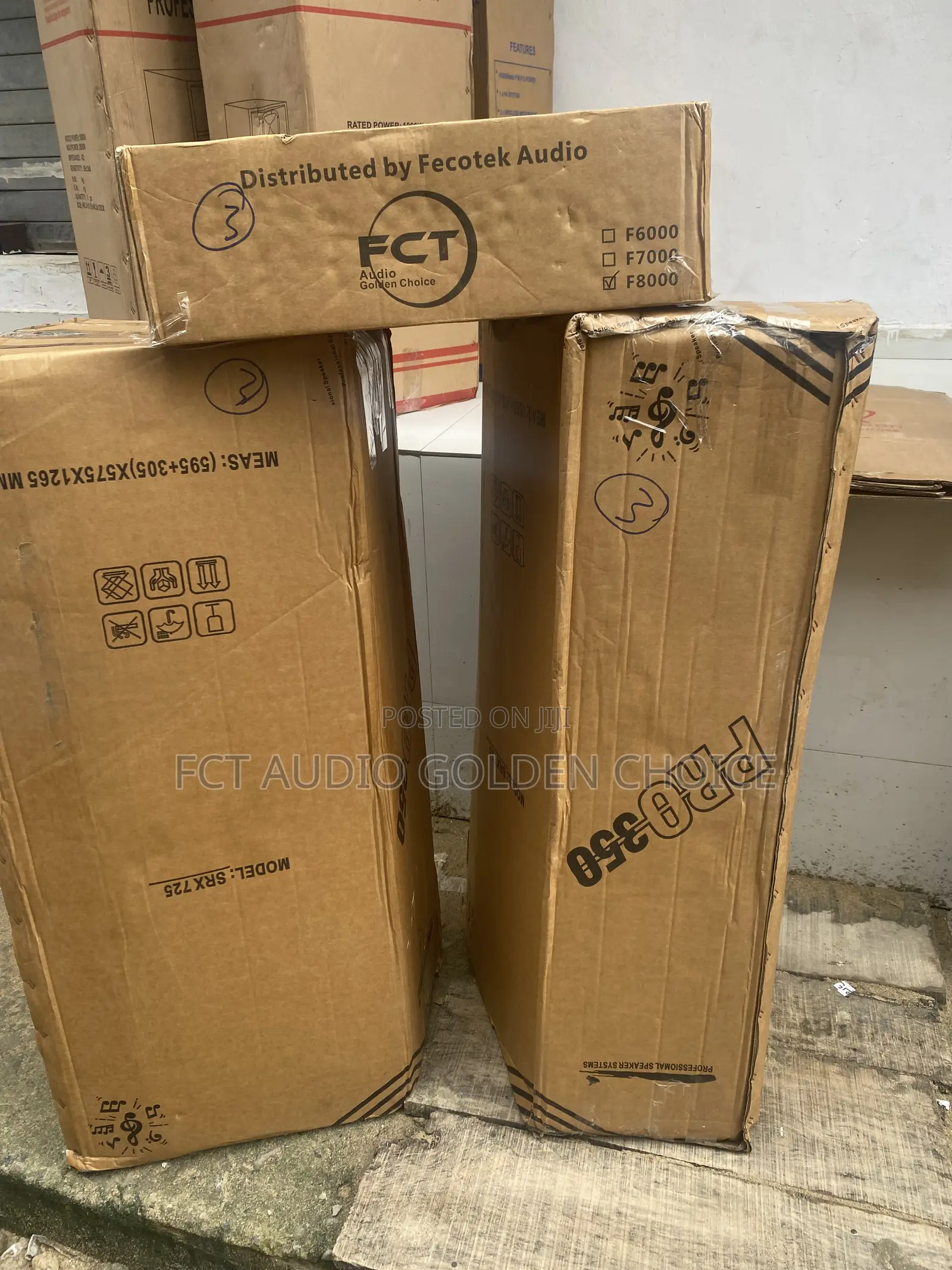 JBL Double Speaker With F C T Audio Amplifier