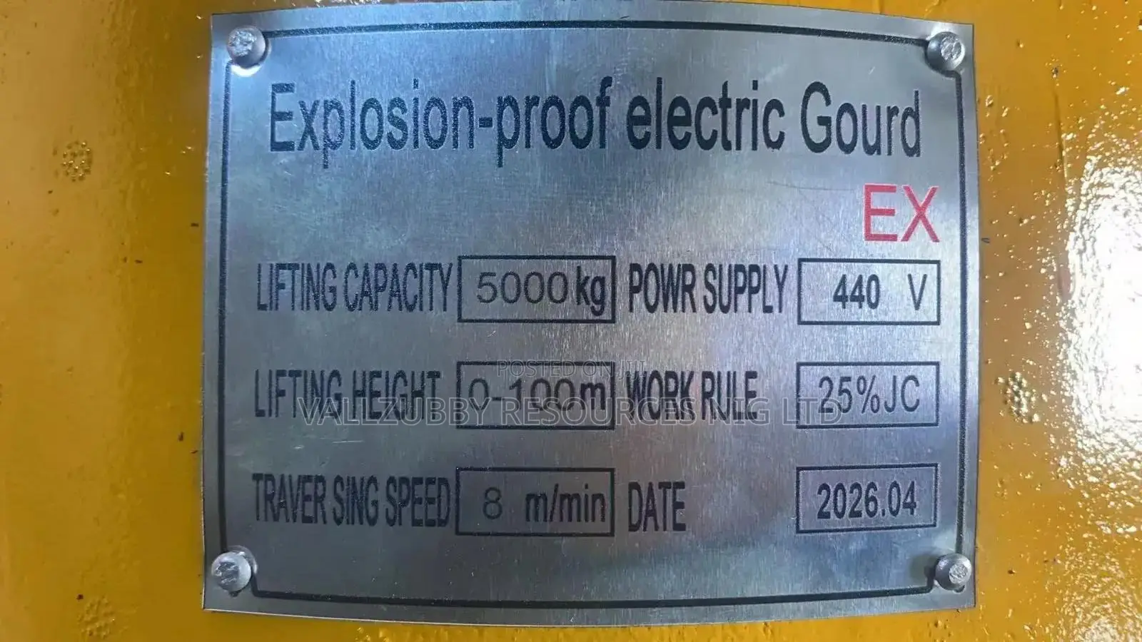 Explosion Proof Winch