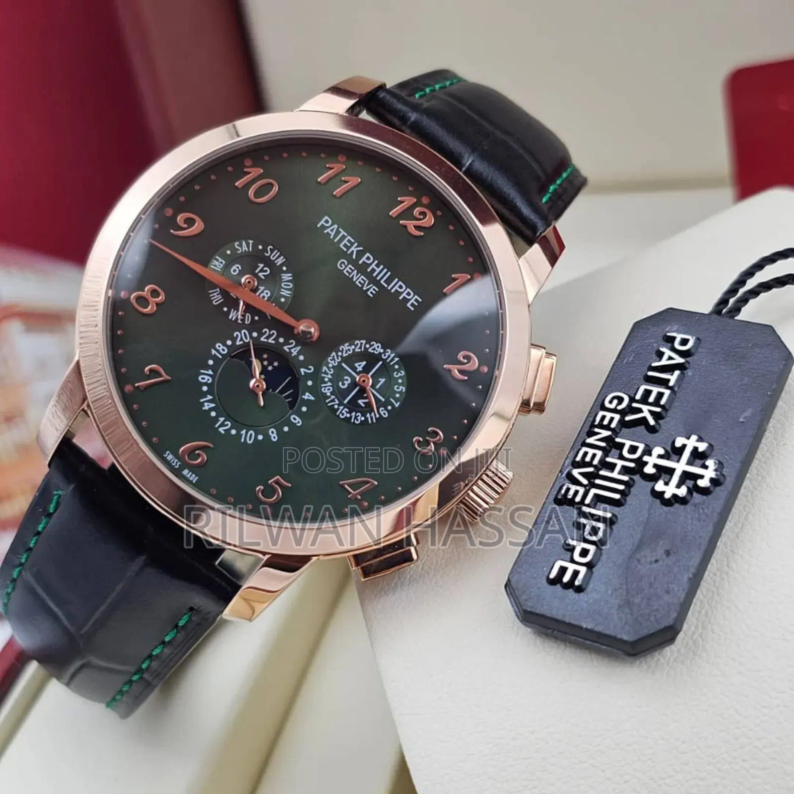 Patek Philippe Chronograph Leather Watch