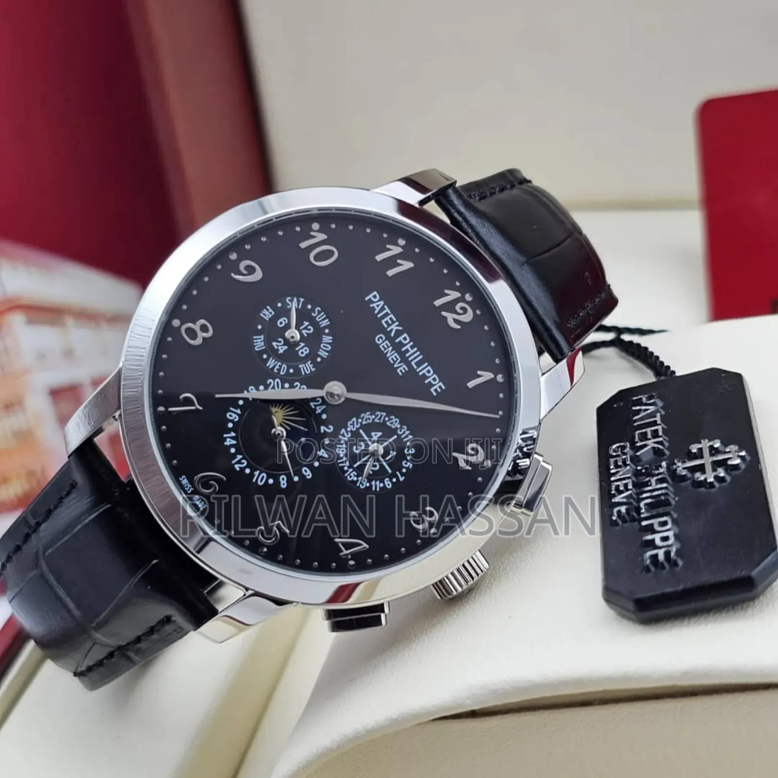 Patek Philippe Chronograph Leather Watch