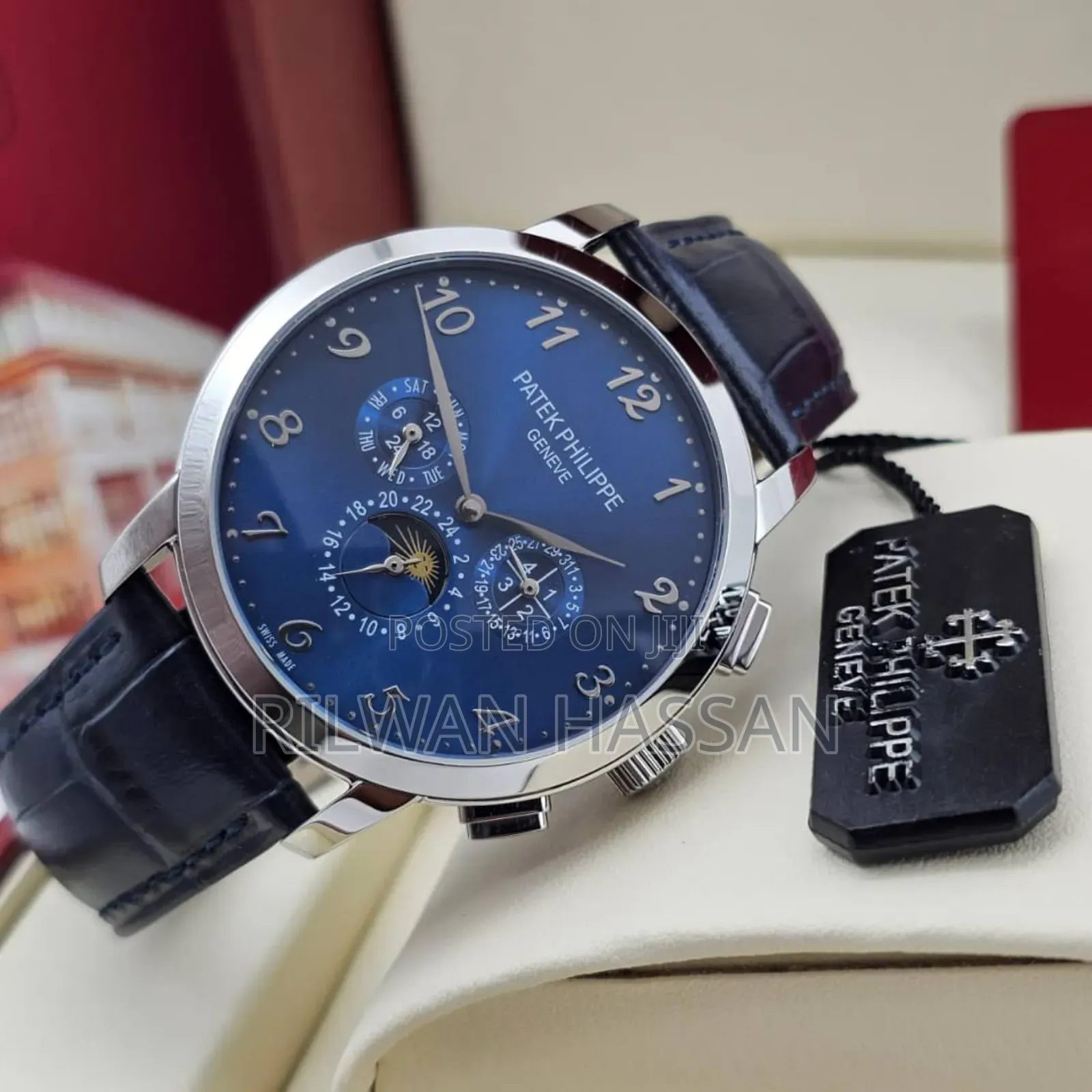 Patek Philippe Chronograph Leather Watch