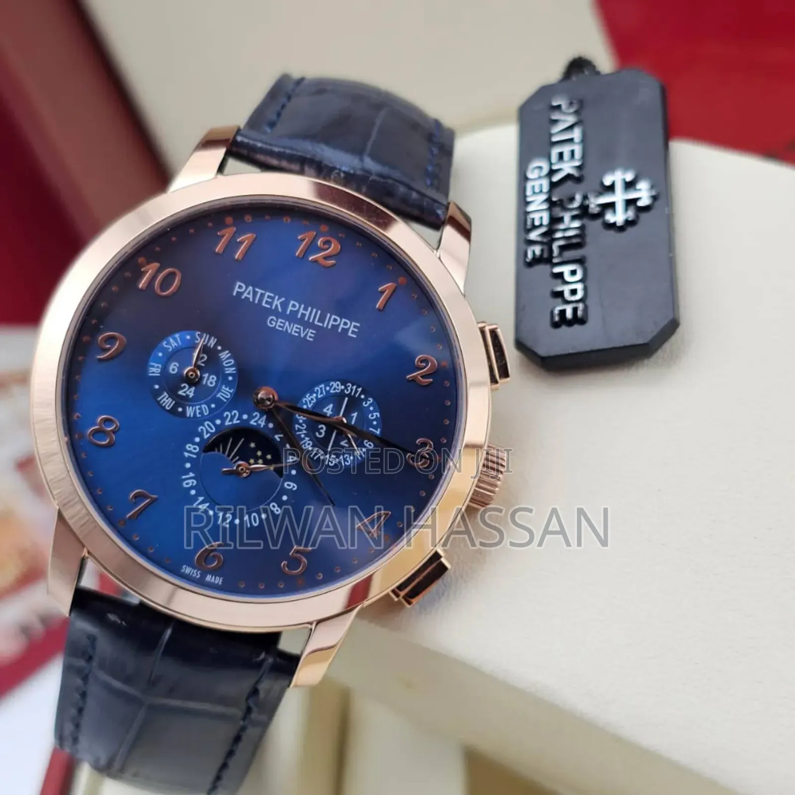 Patek Philippe Chronograph Leather Watch