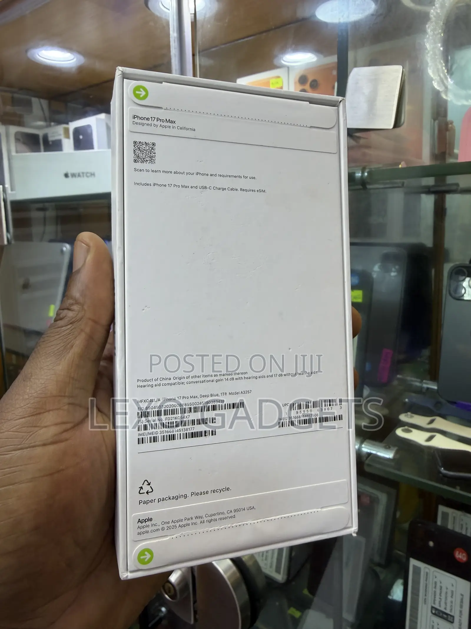 New Apple iPhone 17 Pro Max 1 TB Blue