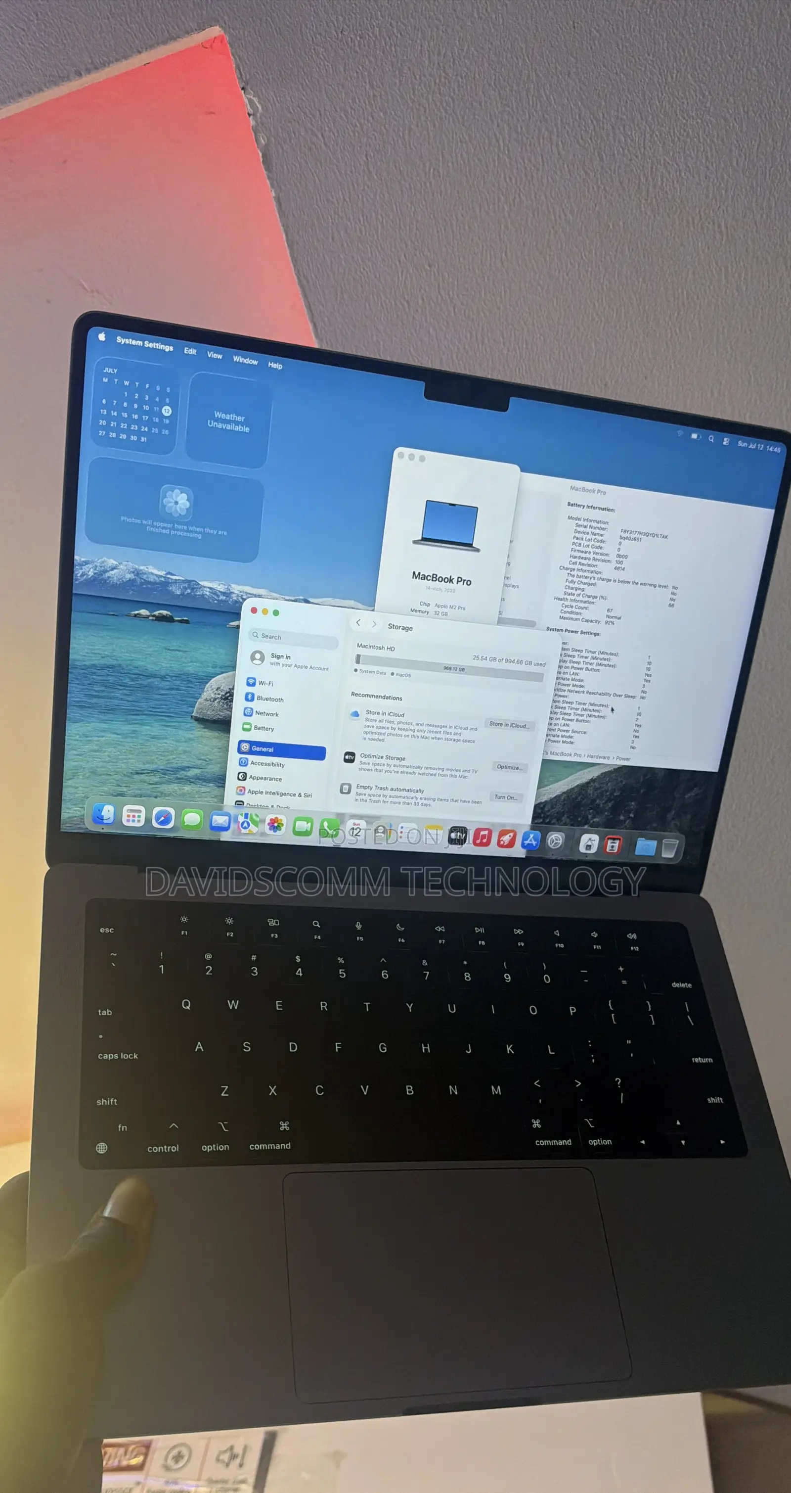 Laptop Apple MacBook Pro 2023 M2 Pro 32GB Apple M2 SSD 1T