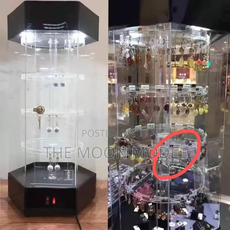 Rotating Showcase Display Glass