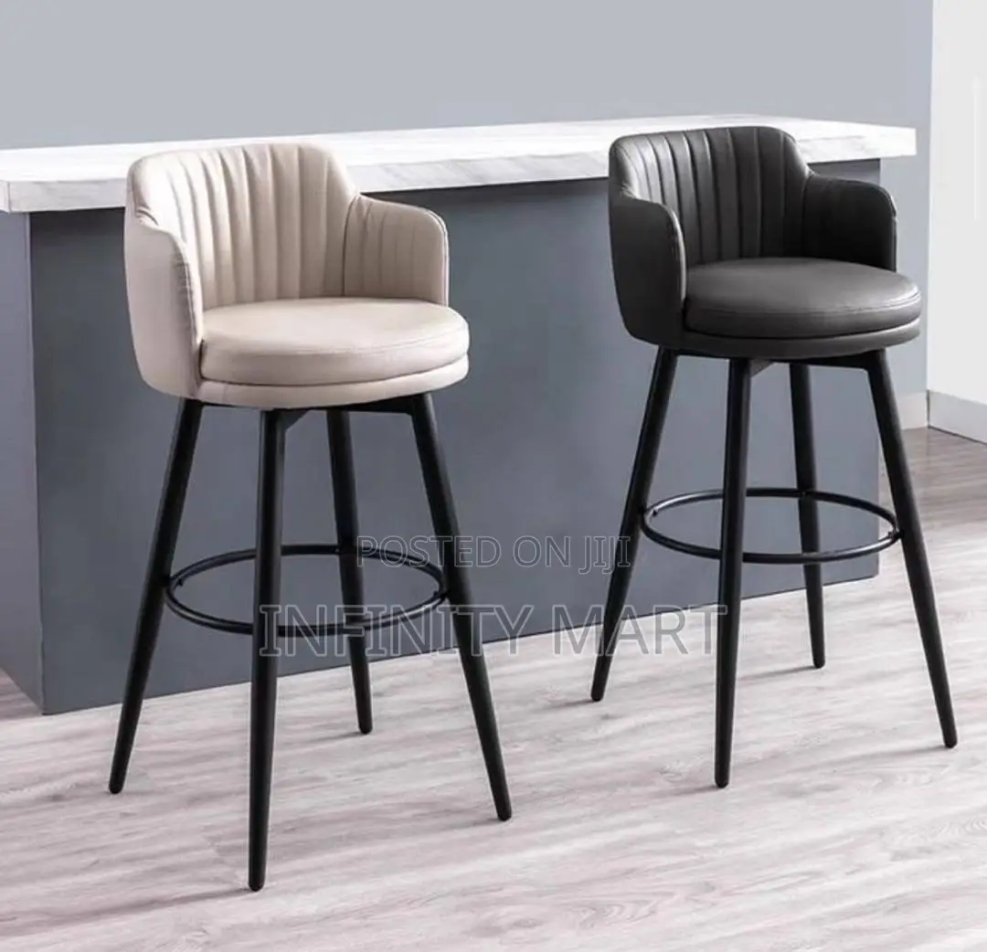 High End Bar Stool (Black White)
