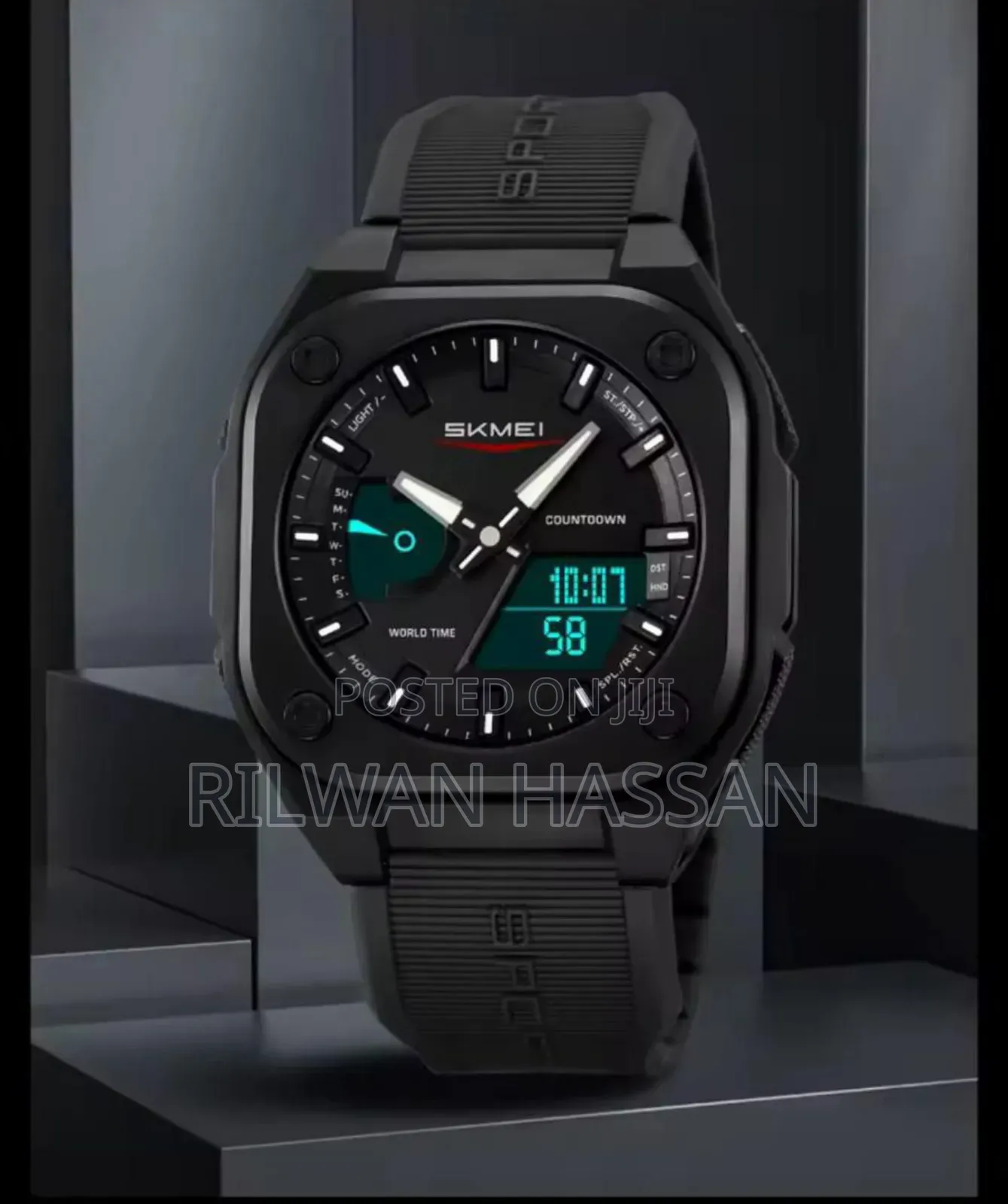 Skmei Count Down Rubber Strap Sport Watch