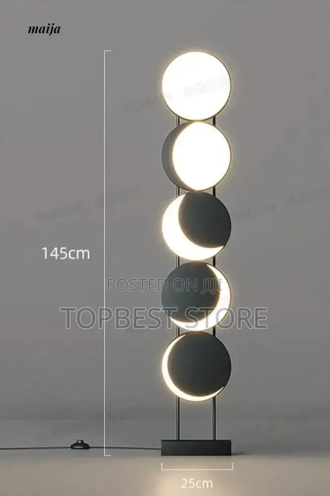 Moon Phases Floor Lamp - Three-Colour Changing Light