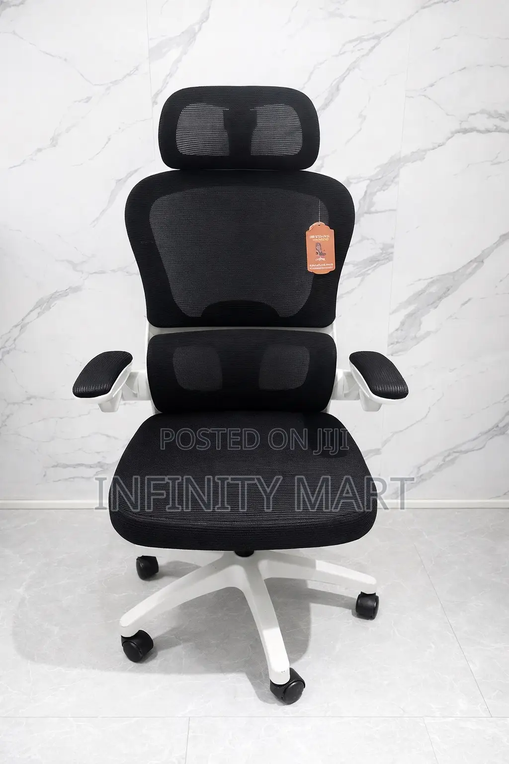 White Prime Seat Ergonomic Chair.
