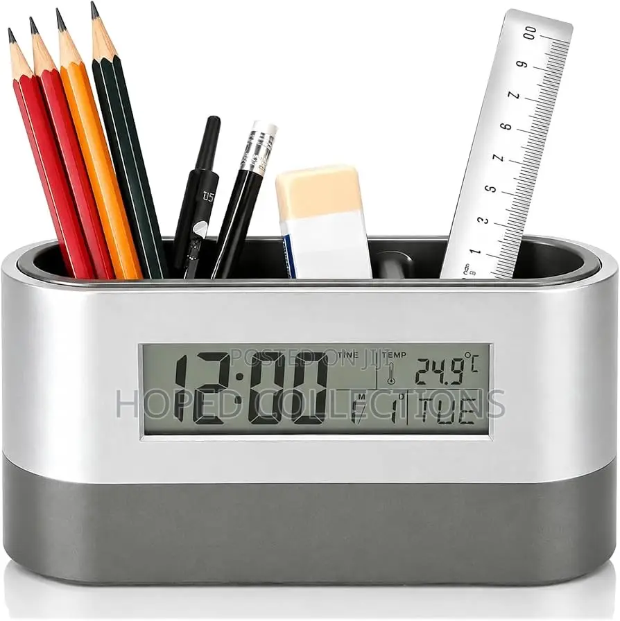 Office Pen Holder/Alarm Clock