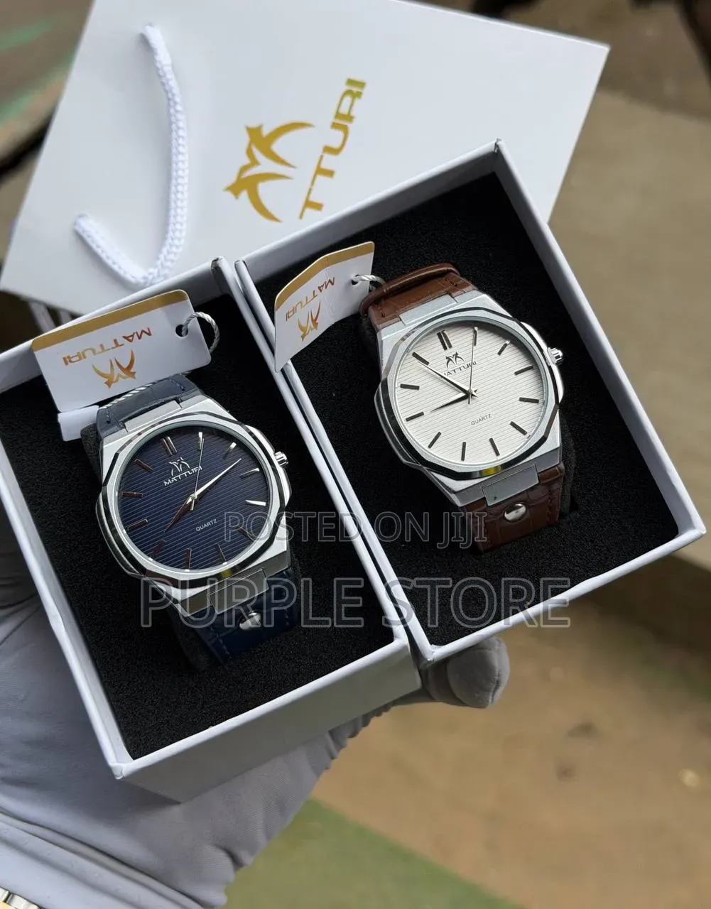 Matturi Quality Leather Wristwatches for Men