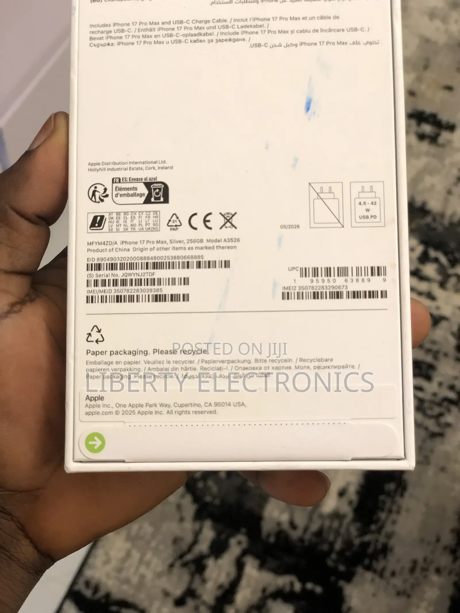 New Apple iPhone 17 Pro Max 256 GB Silver