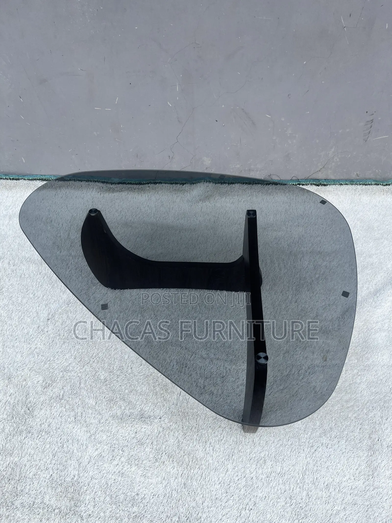 Modern Noguchi Style Glass Coffee Table -Brand New Luxury Center Table