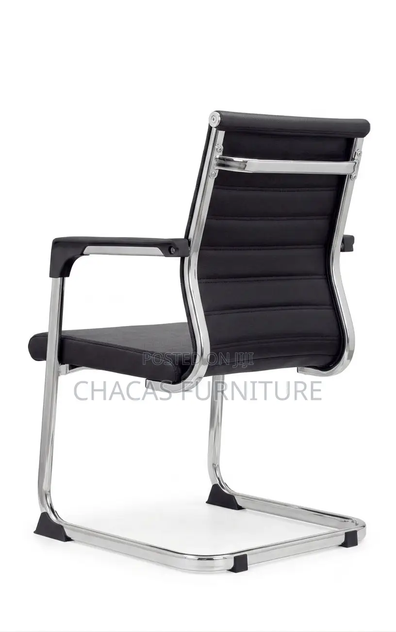 Ergonomic Leather Executive Office Visitor Chair - Brand New