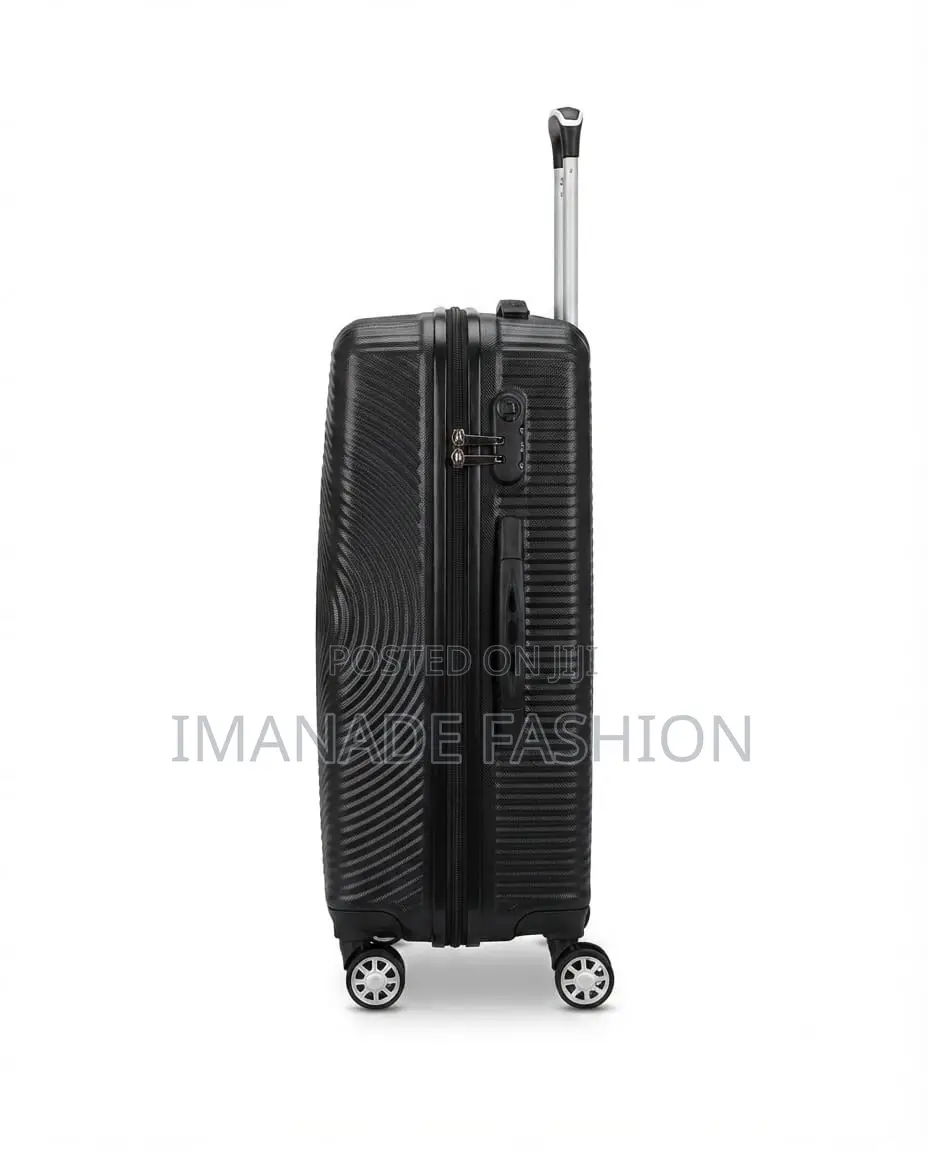 Shell Trolley Luggage – Black (Medium)
