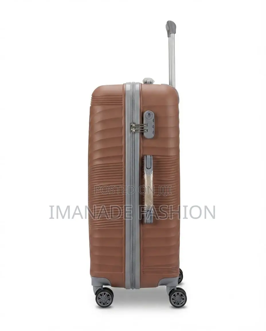 Abs Trolley Luggage Set – Brown (2 Piece)