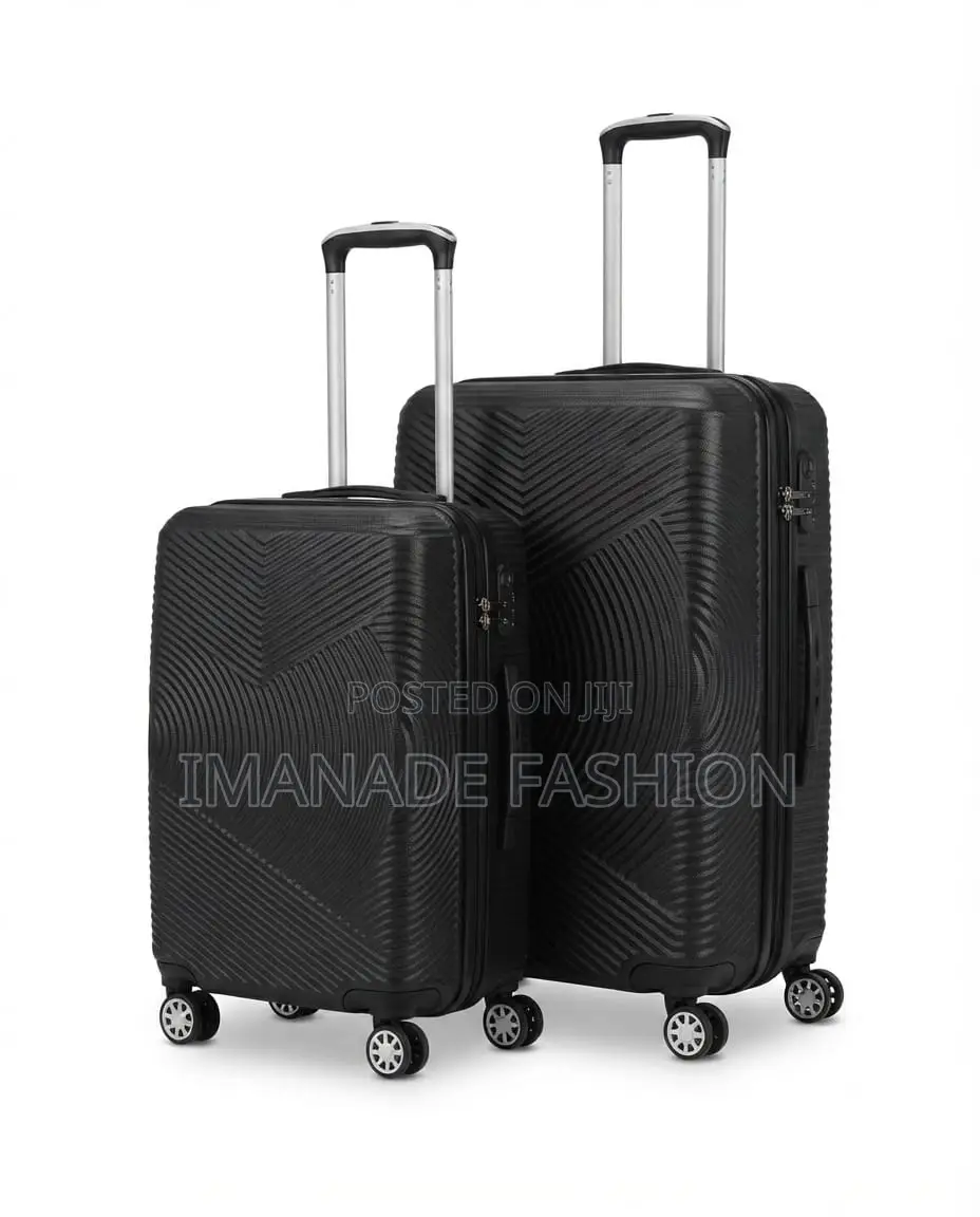 Abs Trolley Luggage Set – Brown (2 Piece)