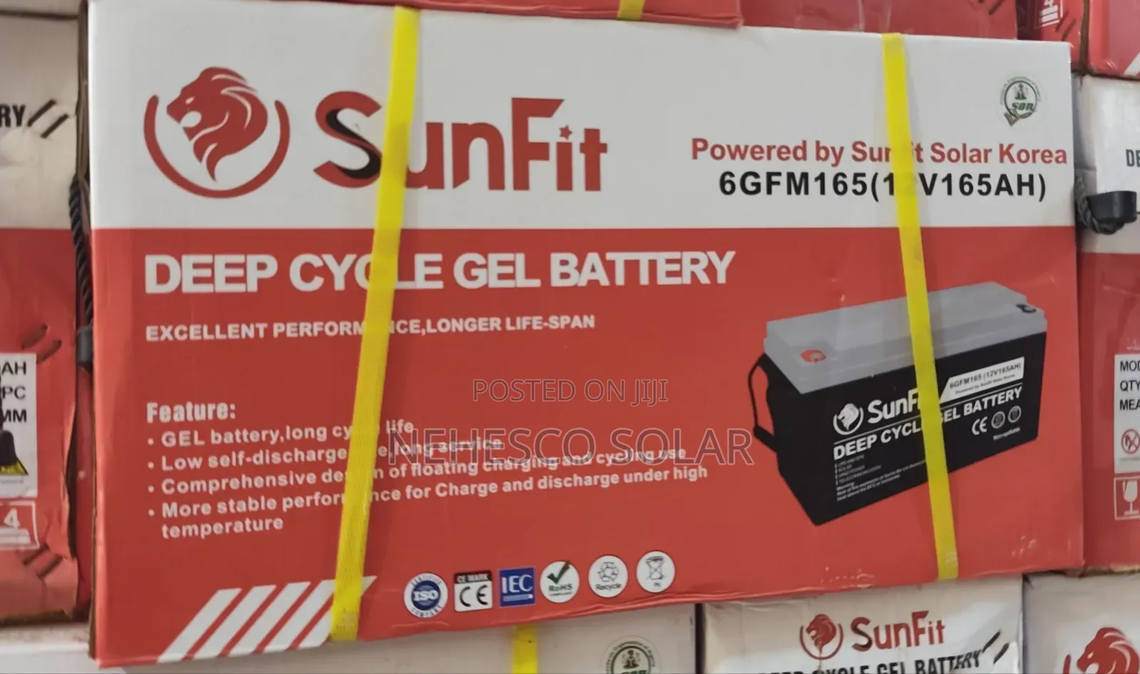 Sunfit 12v 165ah Deep Cycle Battery – Trusted Solar Energy Solution