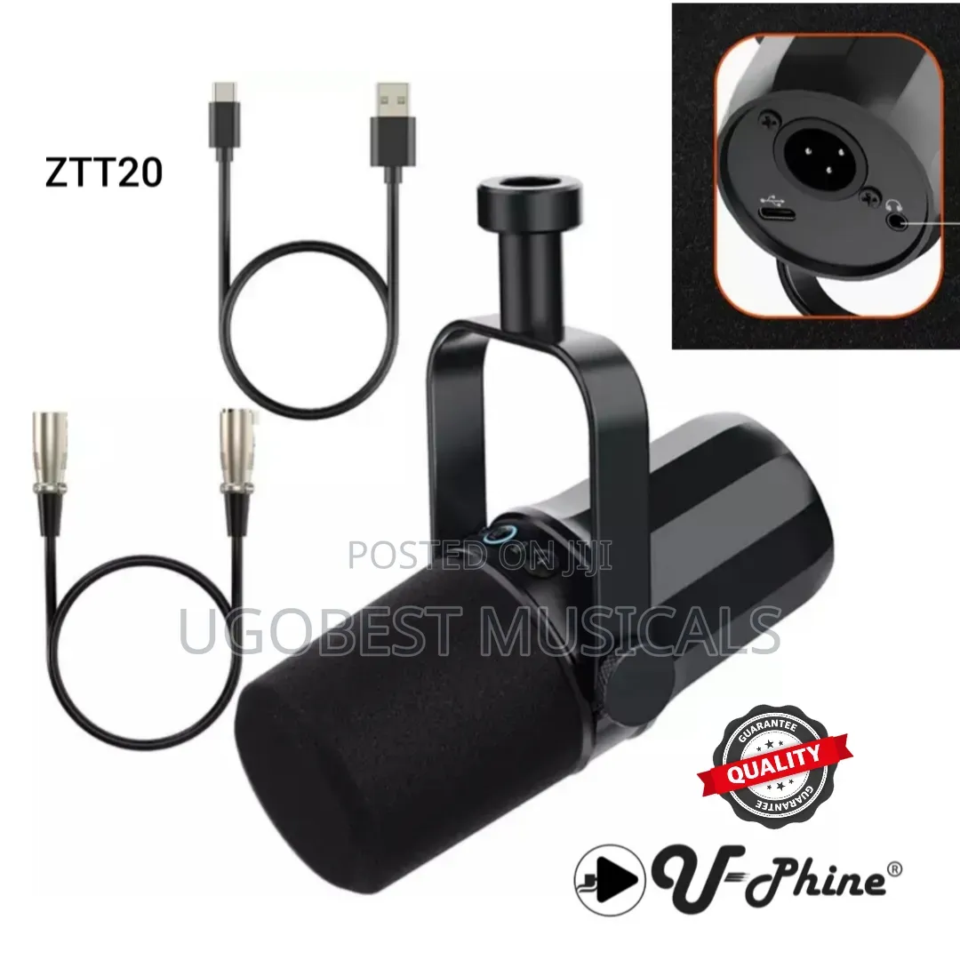 U-Phine Ztt20 Usb and XLR Podcast Microphone