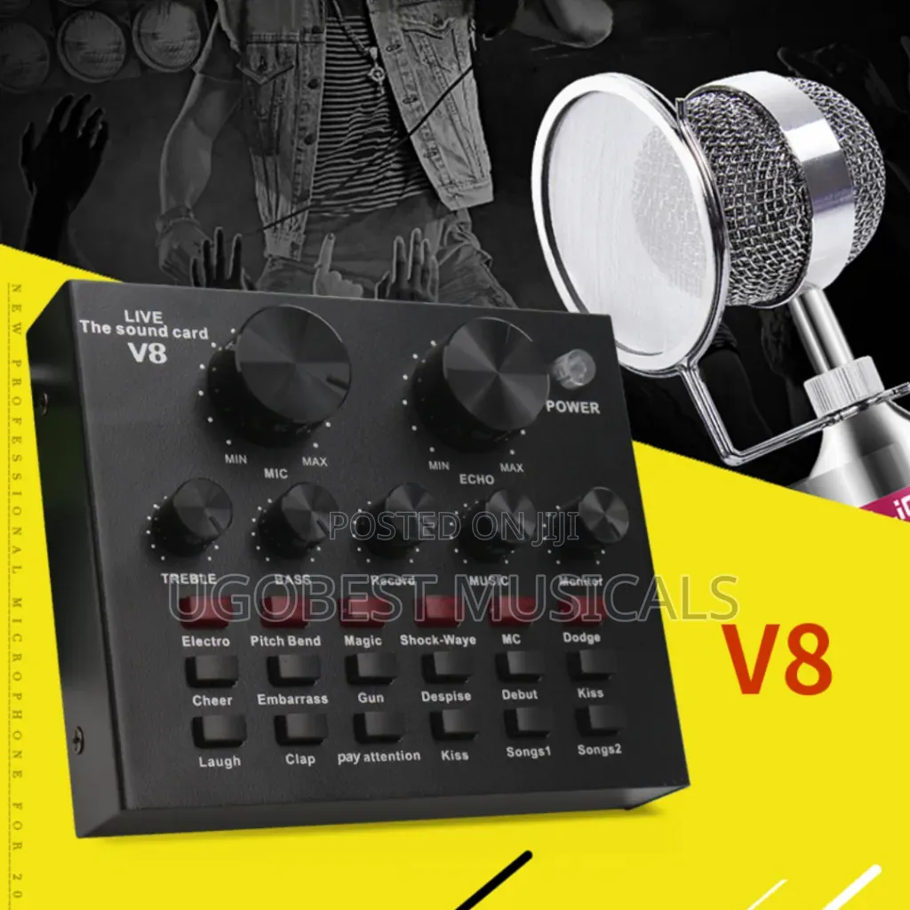 V8 Sound Card – Affordable Solution for Live Streaming Audio