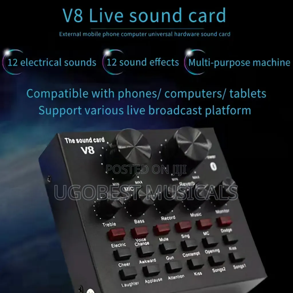 V8 Sound Card – Affordable Solution for Live Streaming Audio